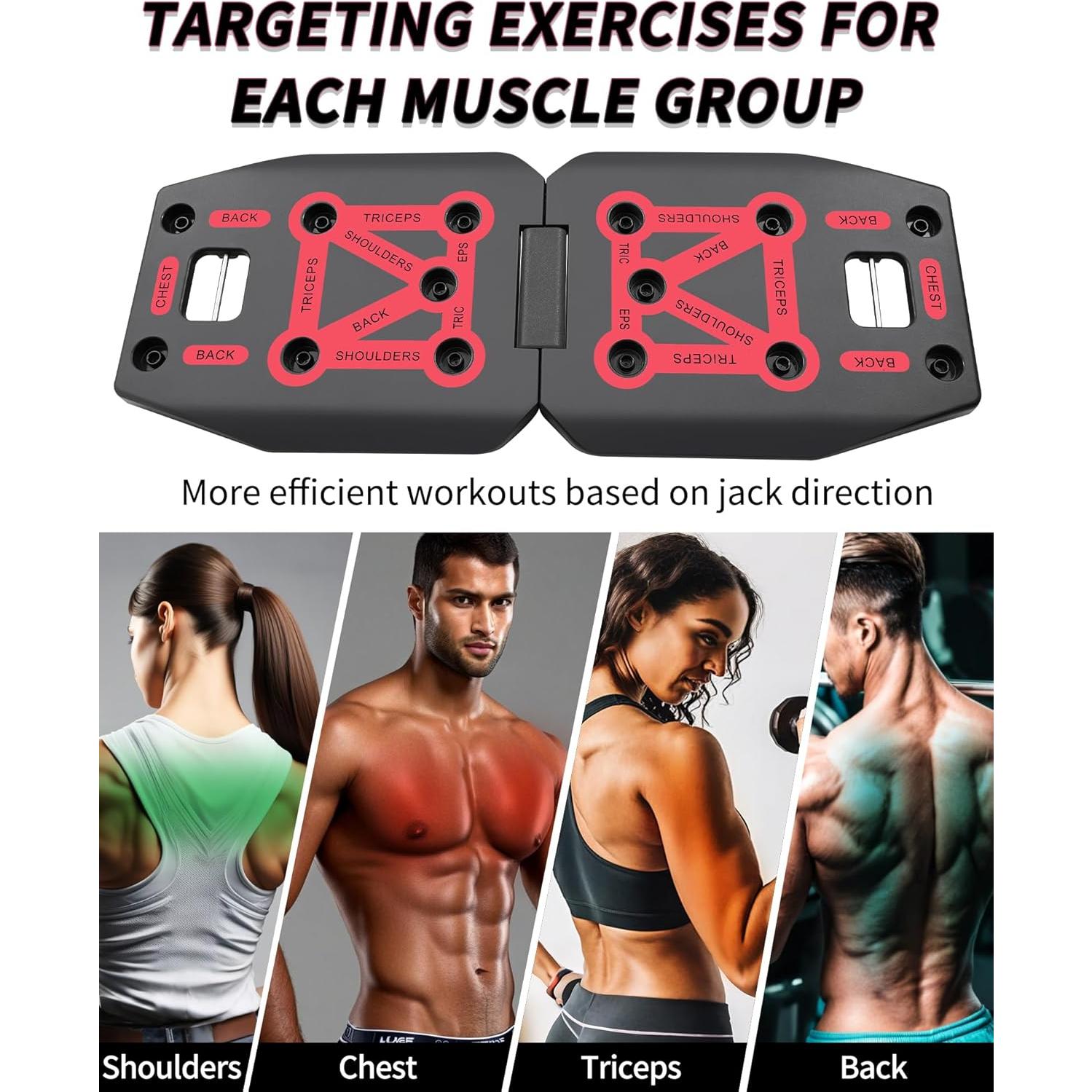 Sistema de Entrenamiento Portátil LAKXSF 9 en 1 con Tabla de Flexiones