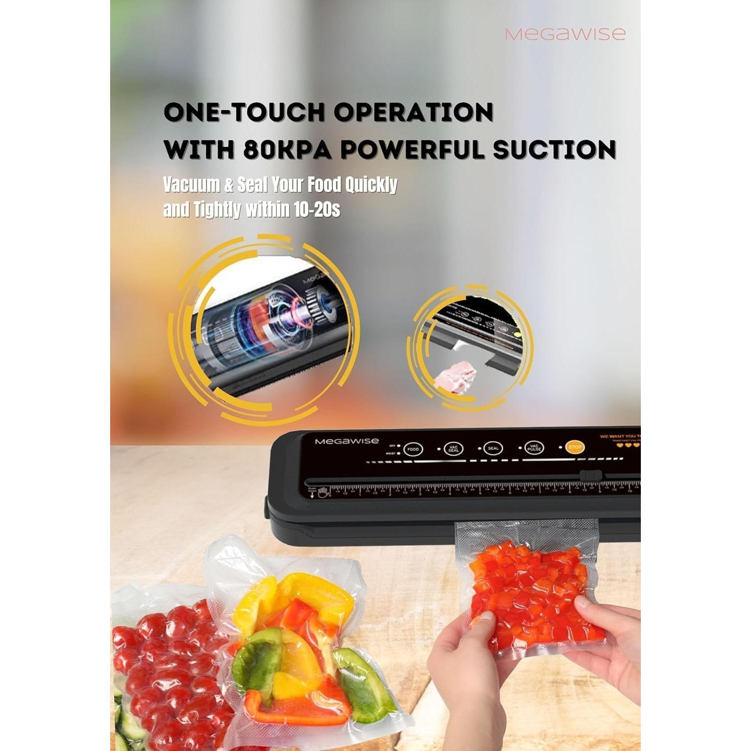 Máquina de Sellado al Vacío MegaWise VS6611 Compacta