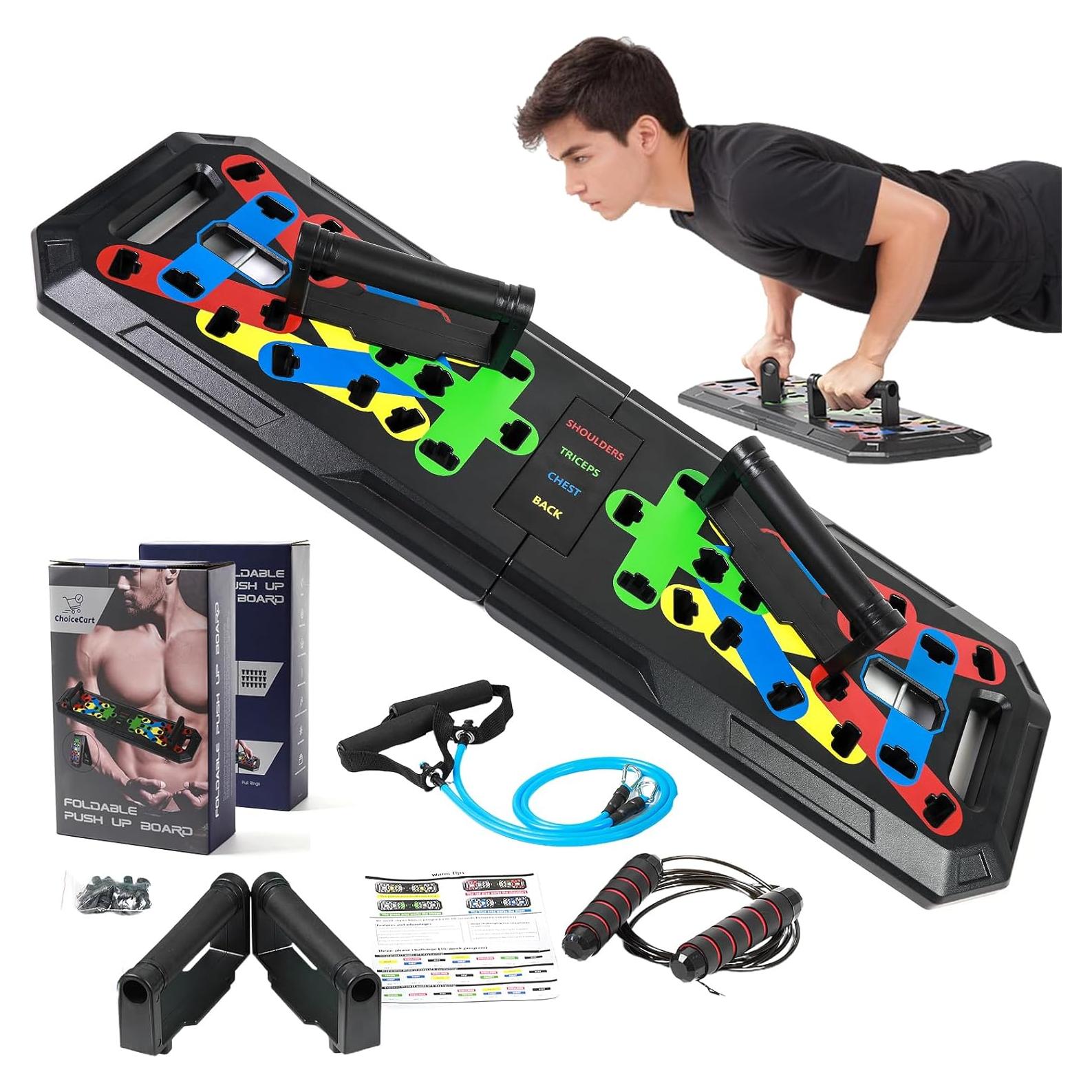 Tablero de Flexiones 20-en-1 ChoiceCart con Accesorios