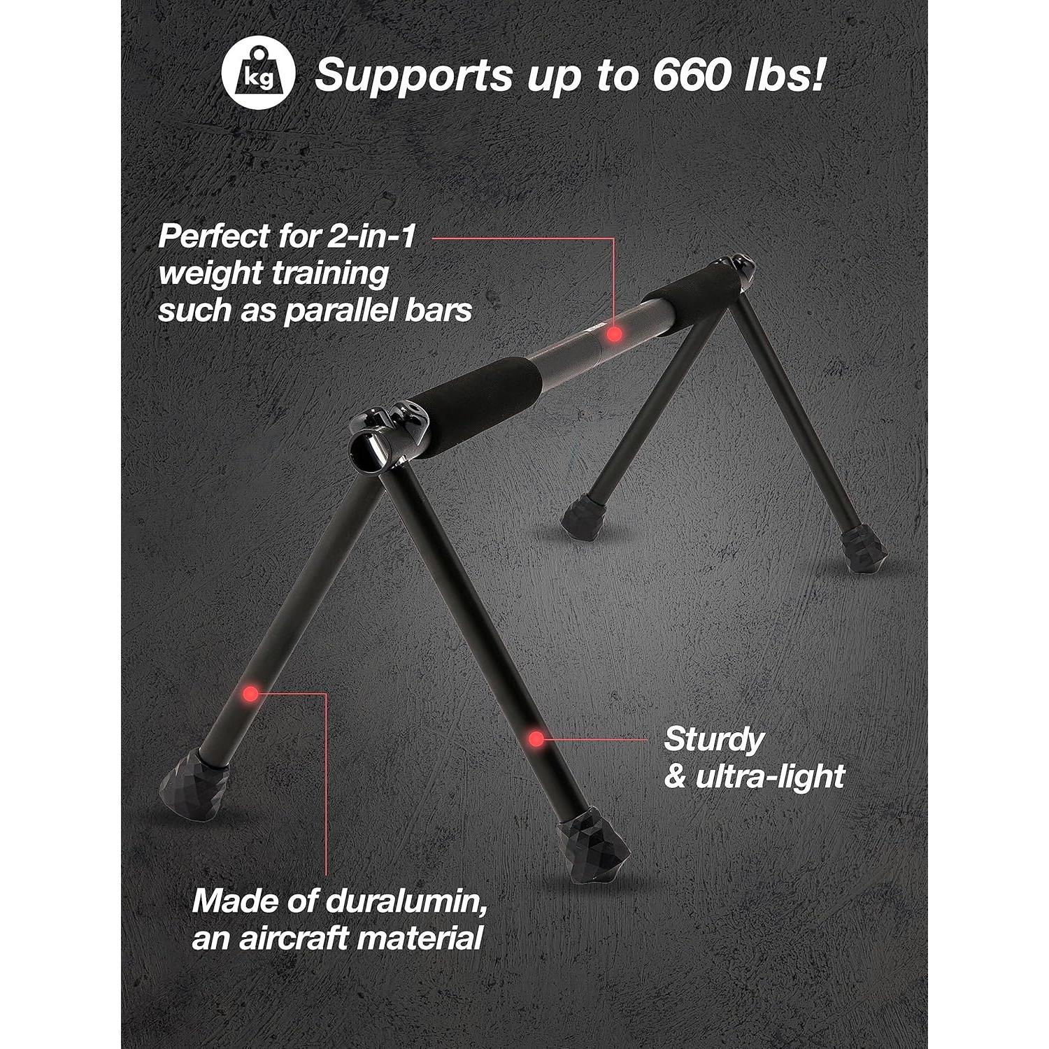 Barra de Flexiones Plegable Withgear Duraluminio 300kg