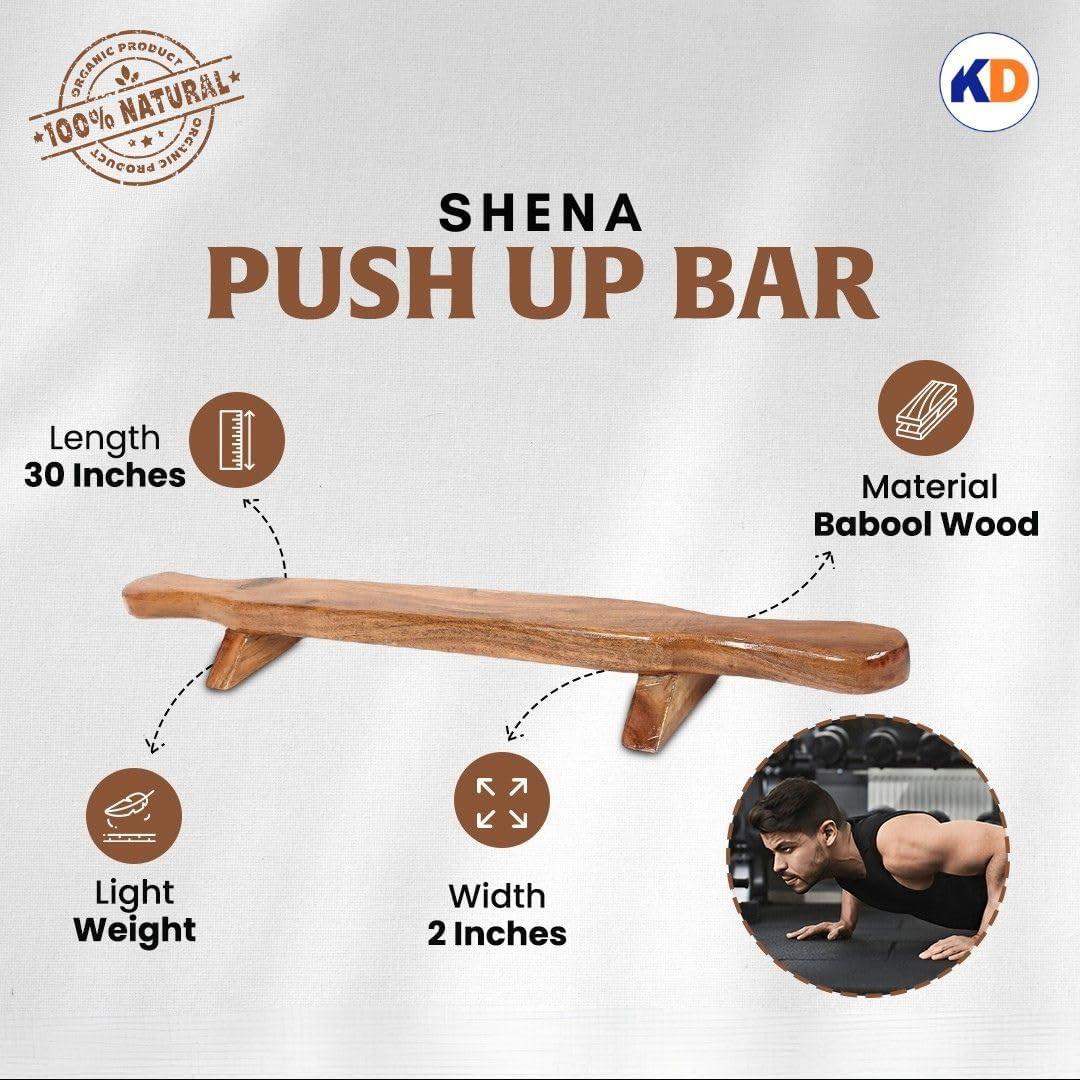 Barra de Flexiones Shena KD Willmax - Equipo de Madera Duradero