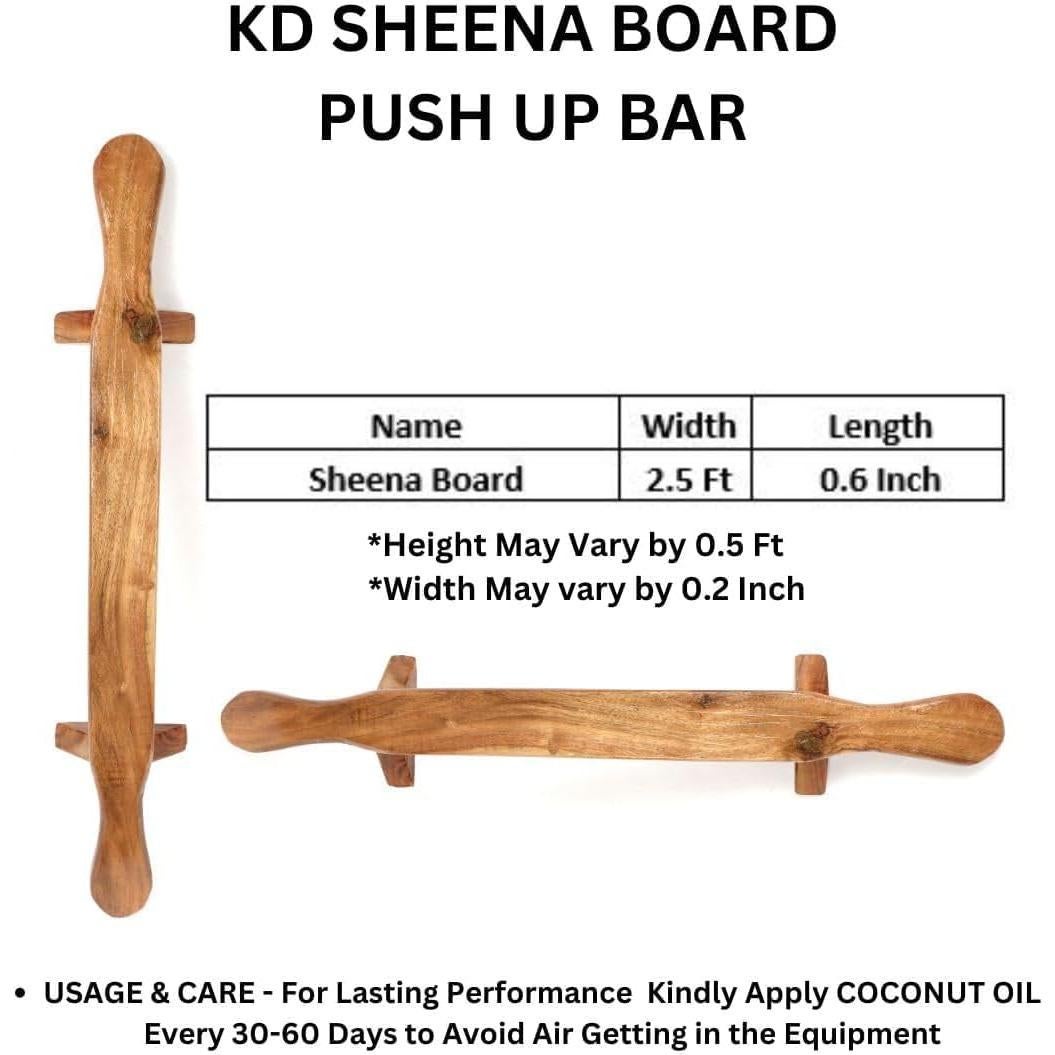 Barra de Flexiones Shena KD Willmax - Equipo de Madera Duradero