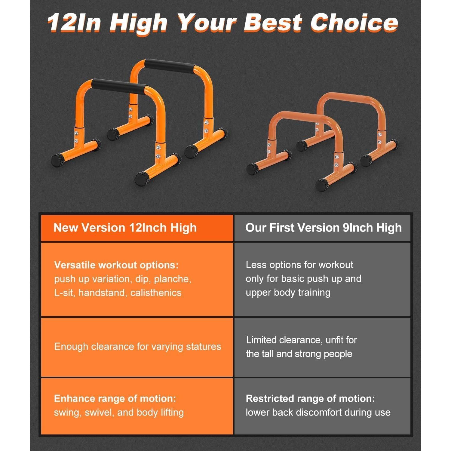 Barra de Flexiones TABEKE Antideslizante 30,48 cm 660 lbs