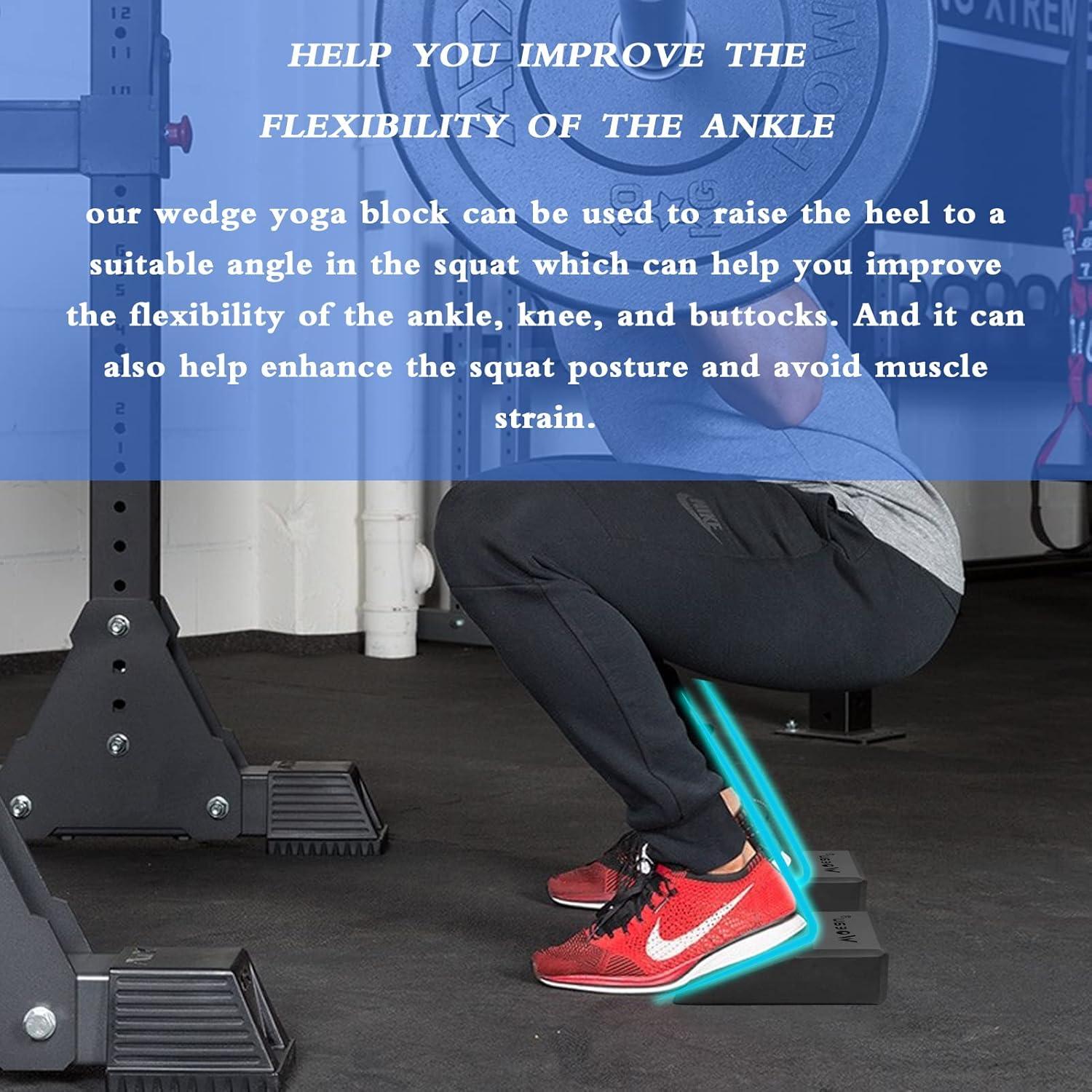 Paquete de 2 Bloques de Cuña Antideslizantes Woeau 23,6x15,2 cm