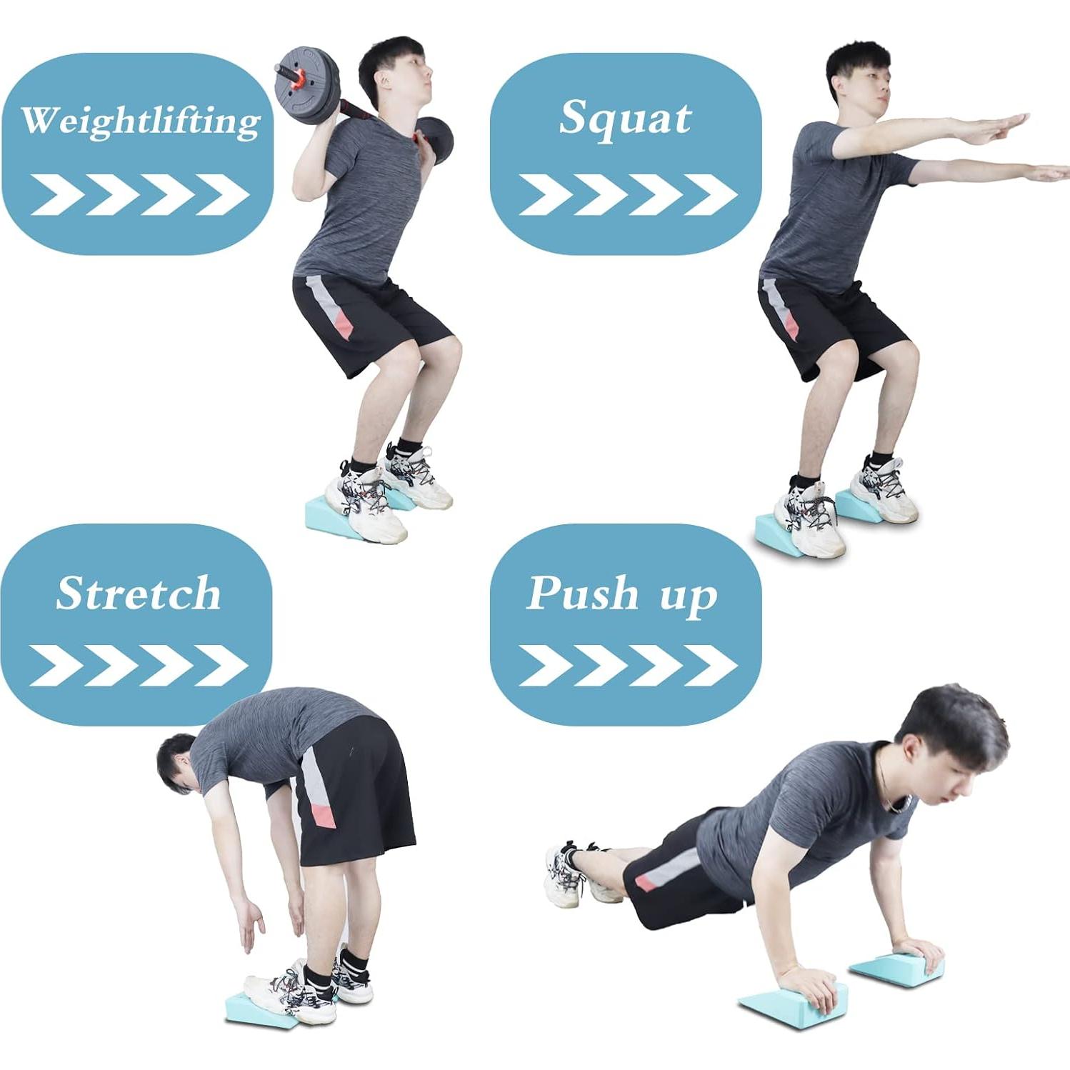 Paquete de 2 Bloques de Cuña Antideslizantes Woeau 23,6x15,2 cm