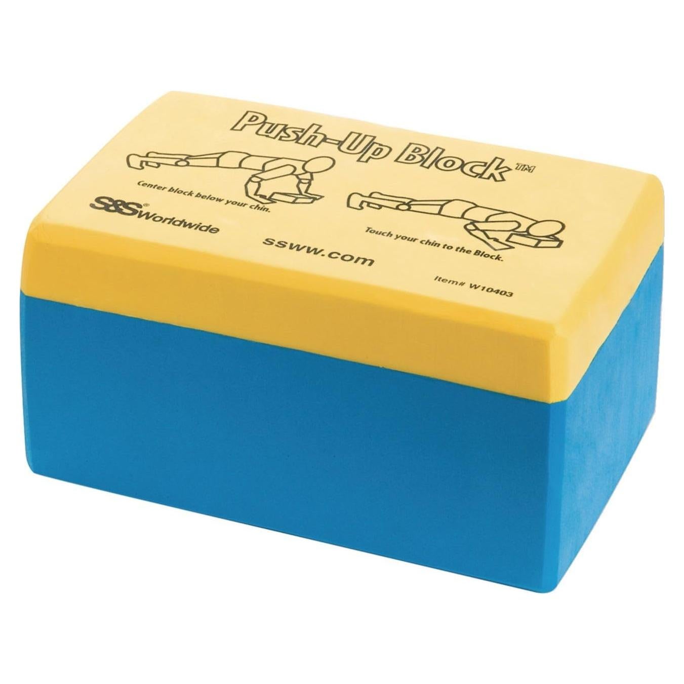 Bloque de espuma S&S Worldwide para flexiones 20x13x10 cm