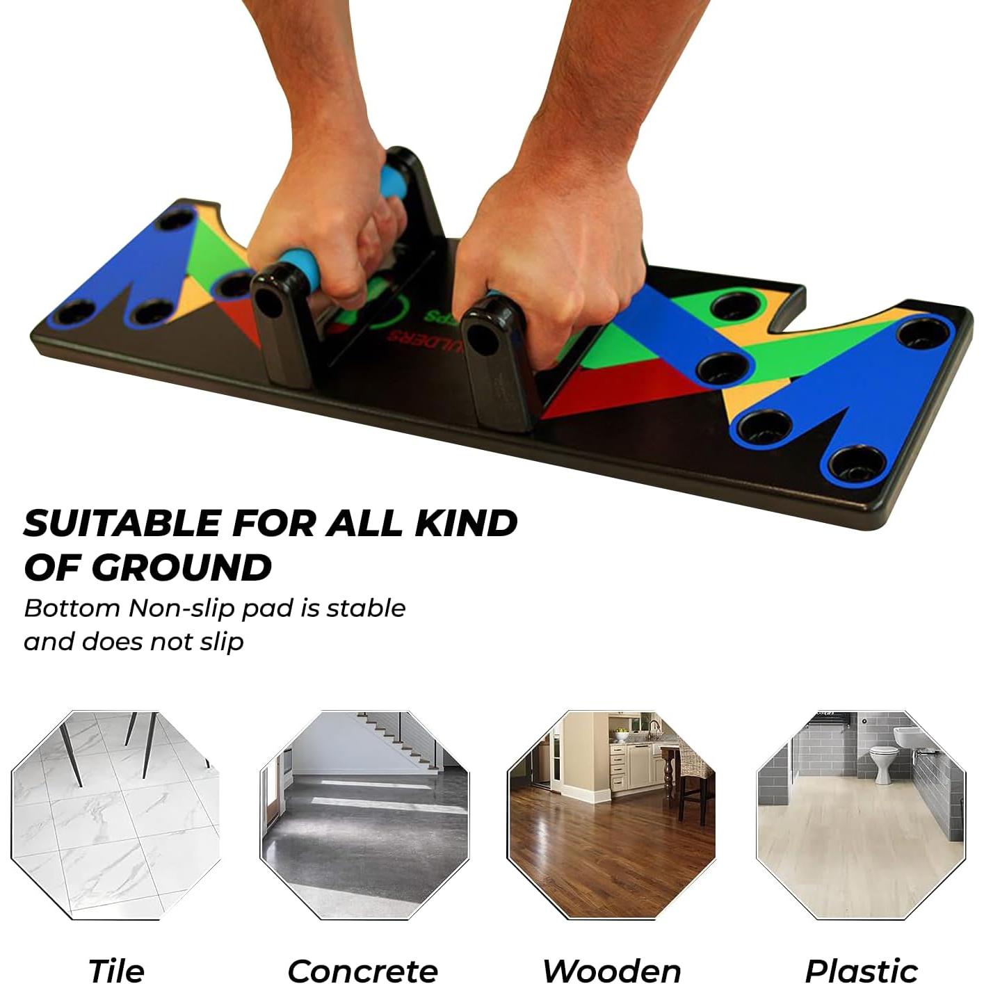 Tablero de Flexiones 9 en 1 Genérico Entrenamiento Fuerza