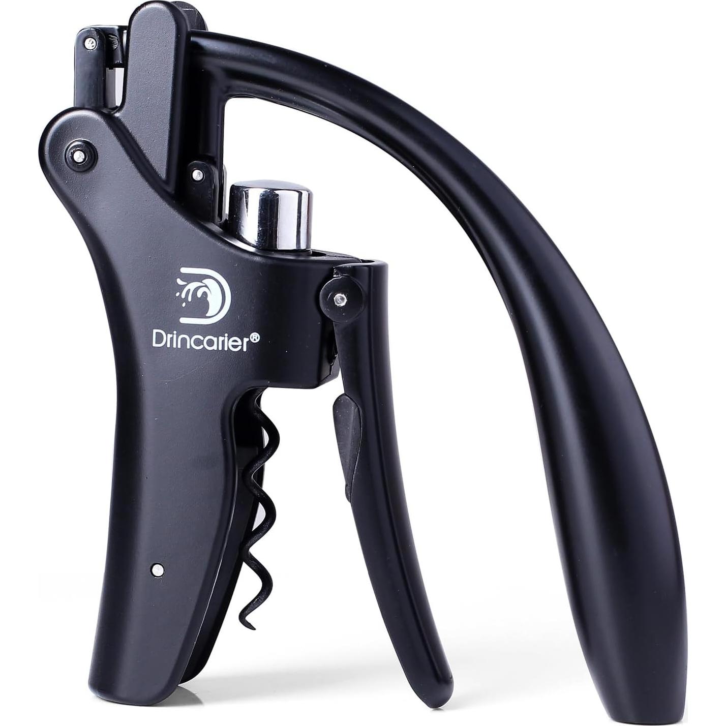 Sacacorchos Drincarier Vertical con Cortador y Tornillo Antiadherente