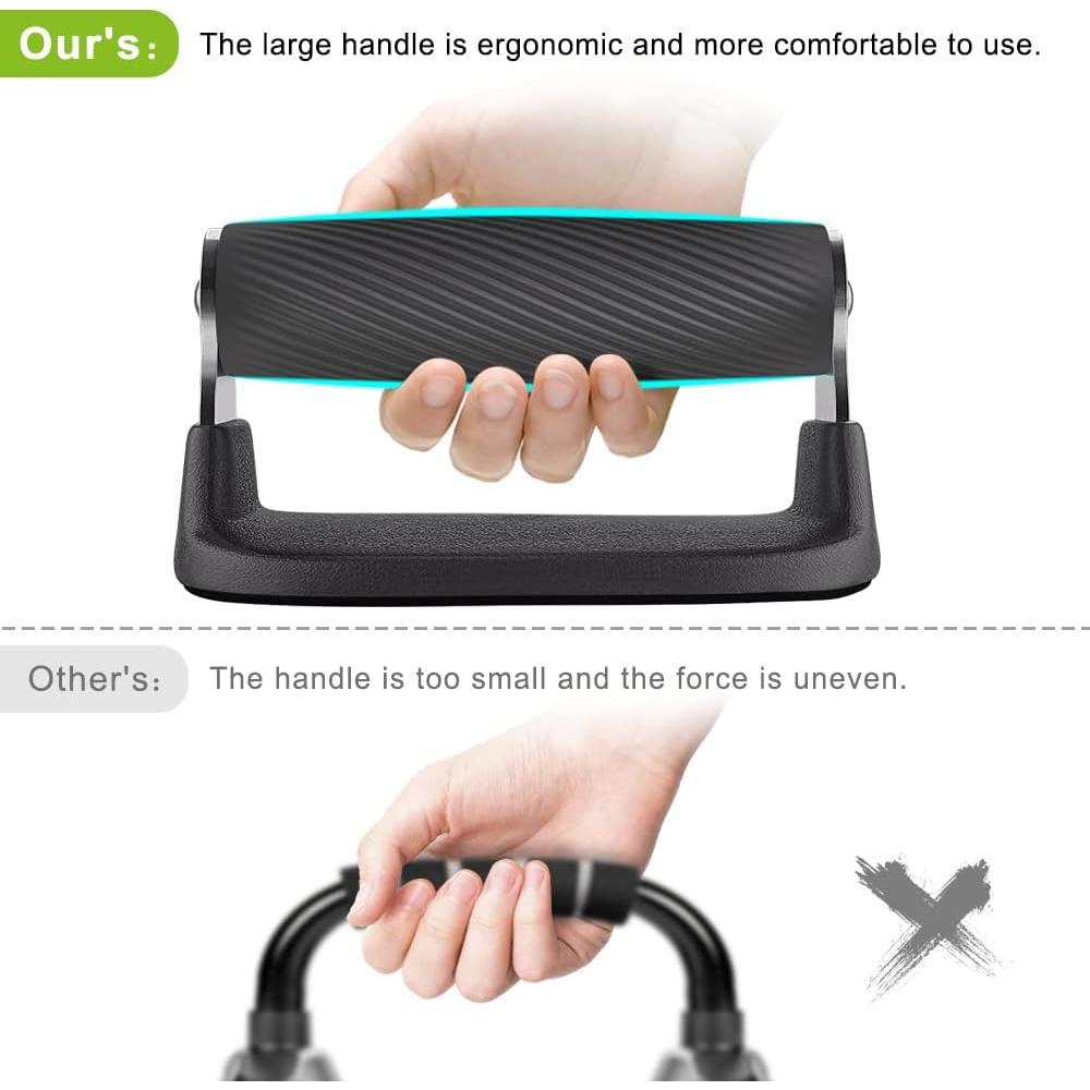 Barras de Push Up BeneLabel, Soportes Antideslizantes de Acero