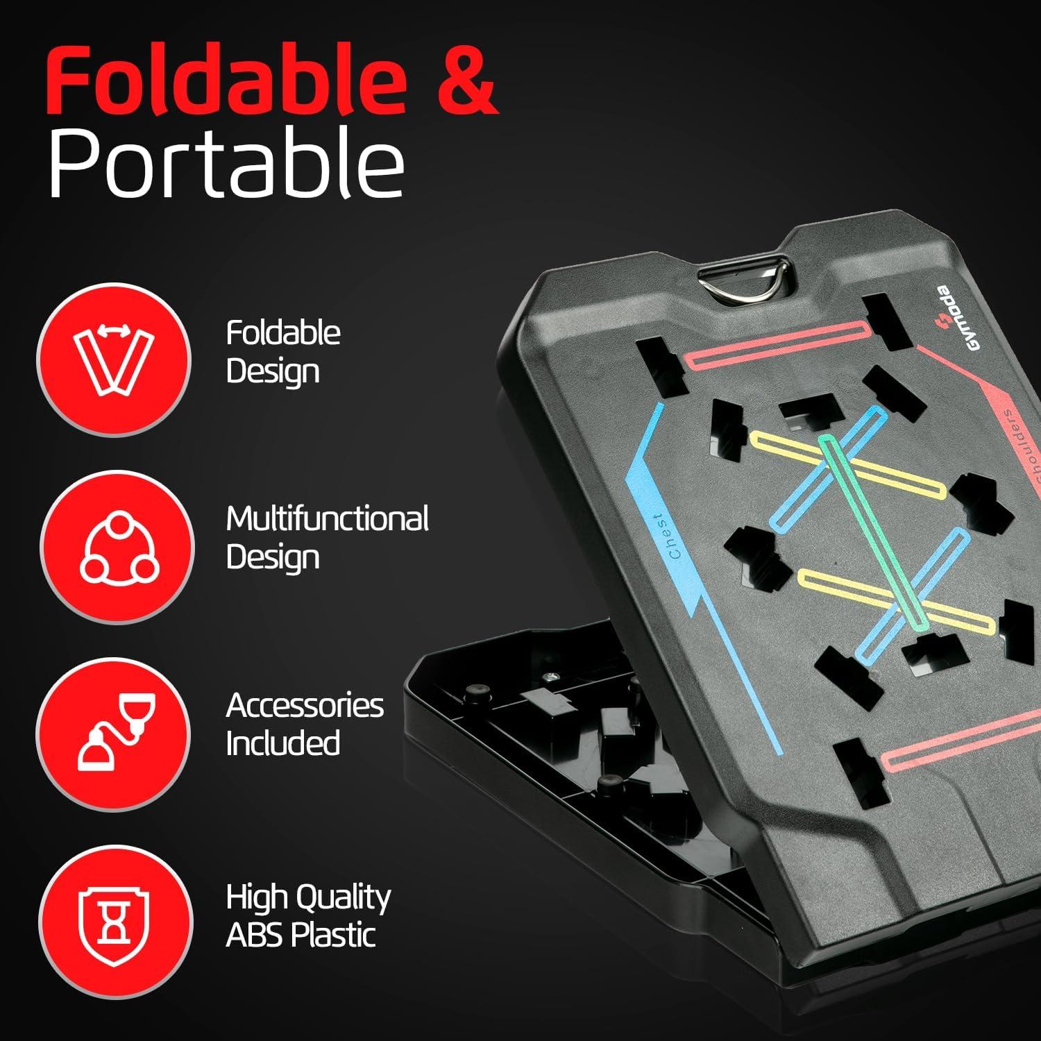 Tabla de Flexiones GYMODA Plegable y Portátil 150 kg