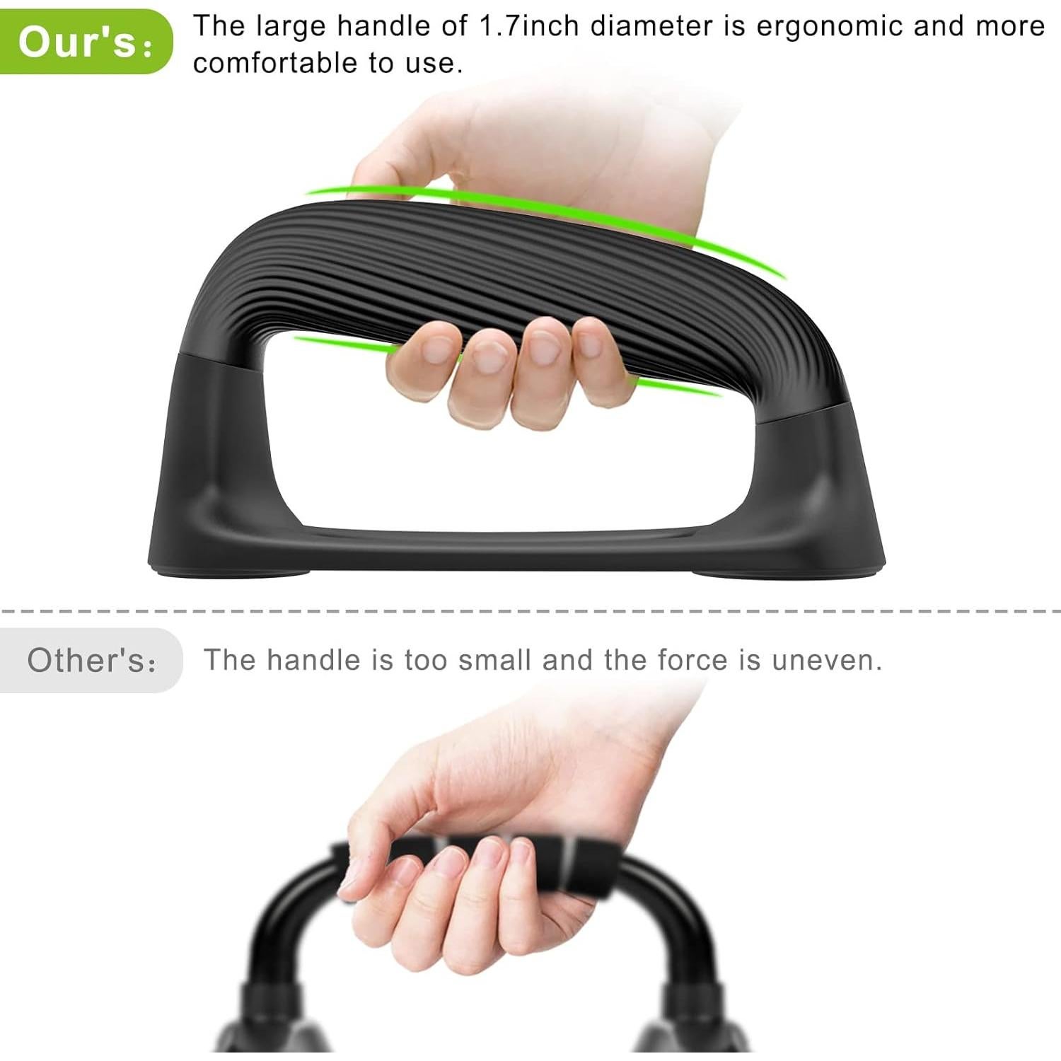 Barras de Flexiones Kipika, Soportes Antideslizantes para Ejercicio