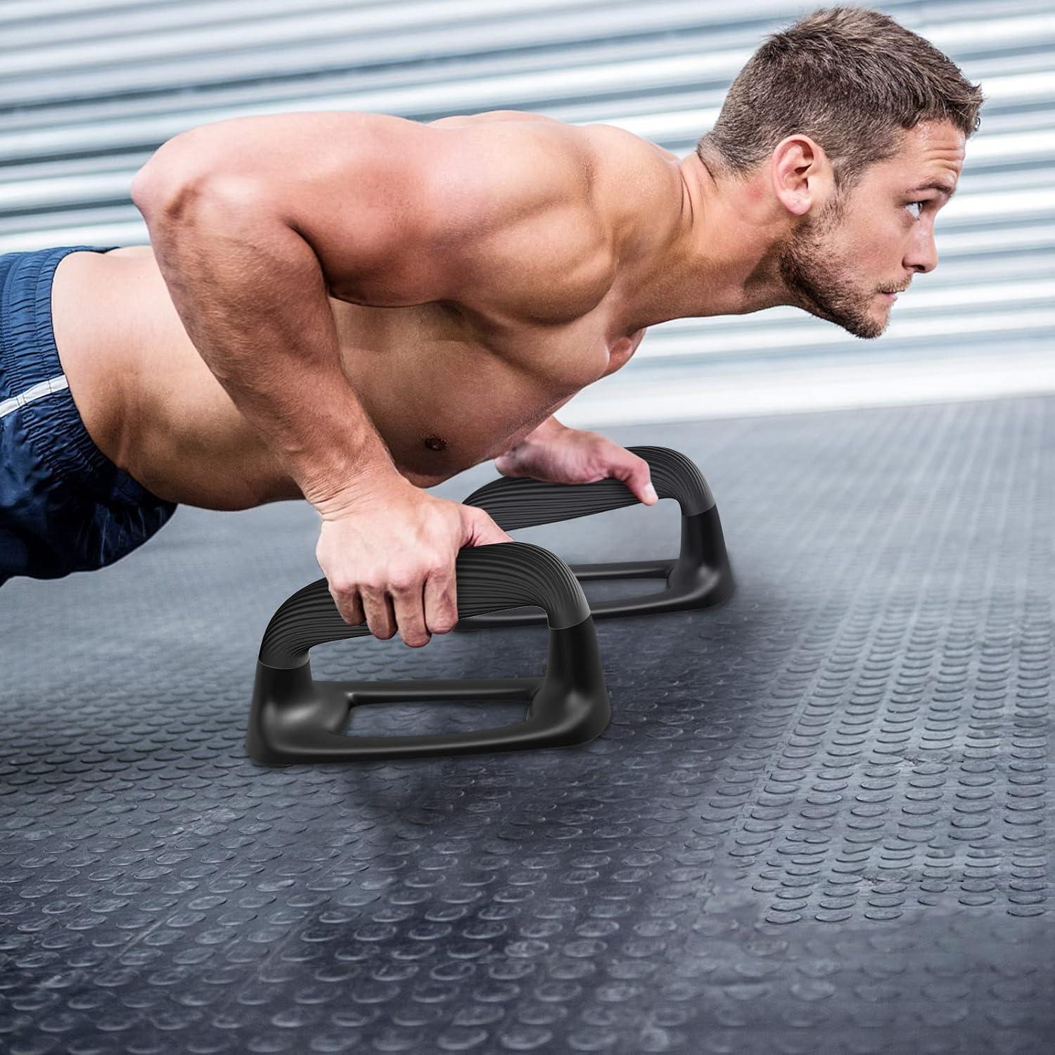 Barras de Flexiones Kipika, Soportes Antideslizantes para Ejercicio