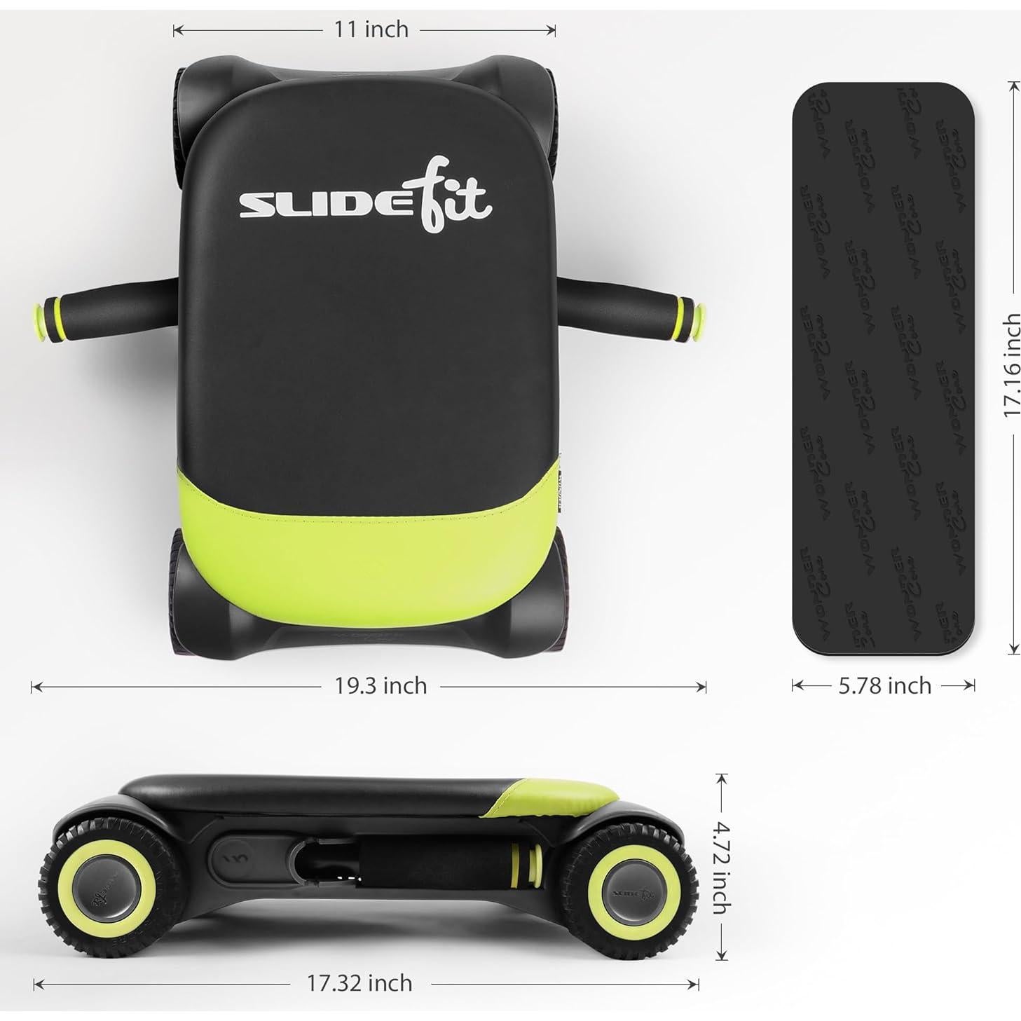 Rodillo Abdominal WONDER CORE Slide Fit con 4 Ruedas