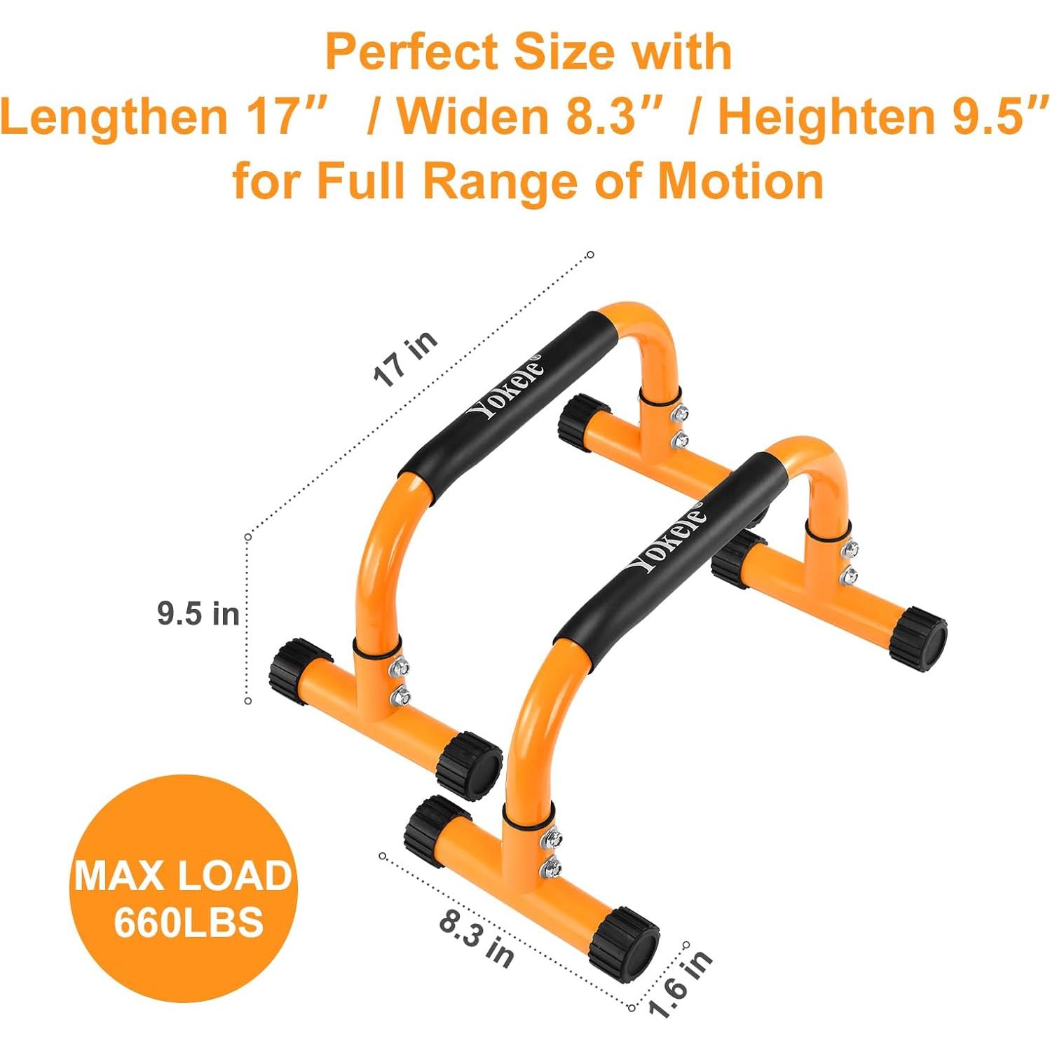 Barra de Flexiones Yokele 24 cm Antideslizante para Calistenia