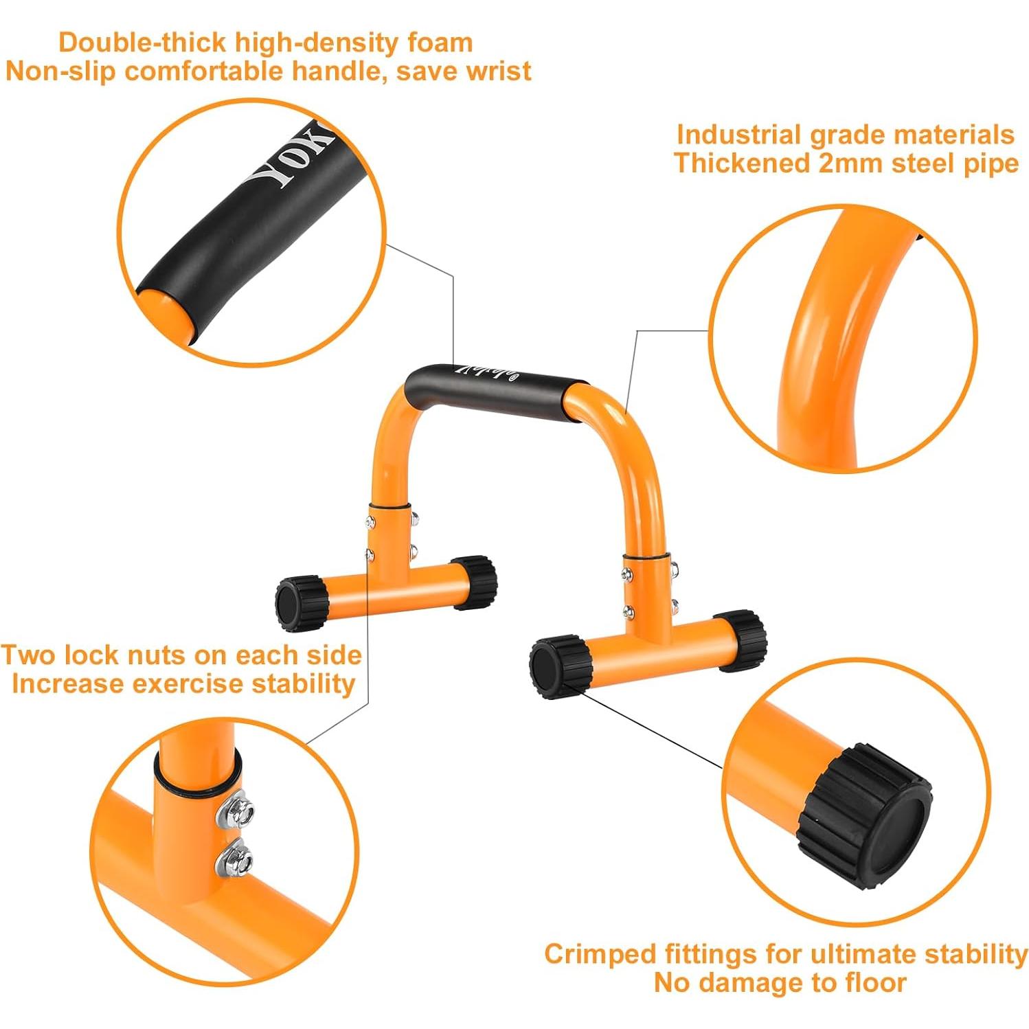 Barra de Flexiones Yokele 24 cm Antideslizante para Calistenia