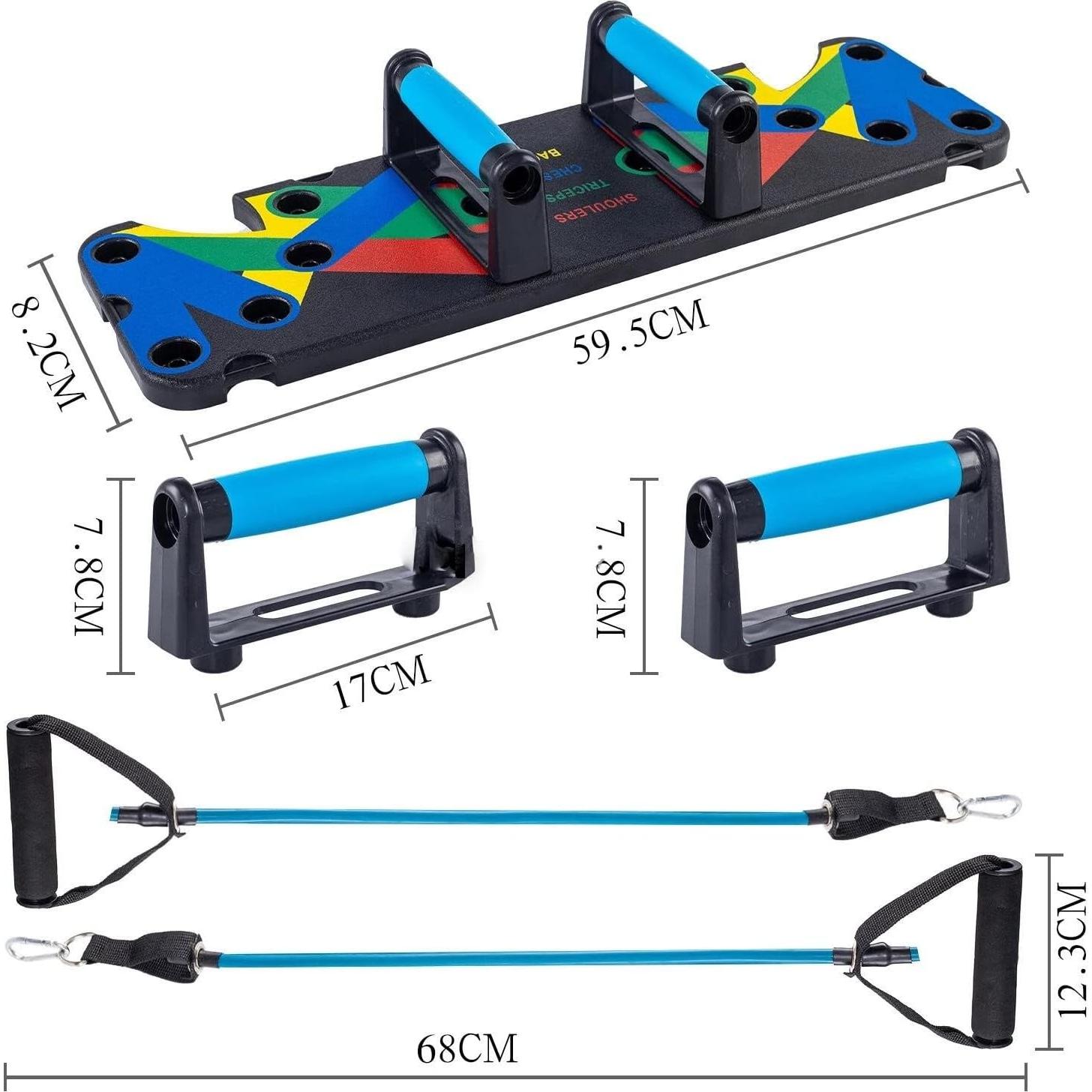 Bandas de Resistencia Genérico con Tablero de Flexiones 9 en 1