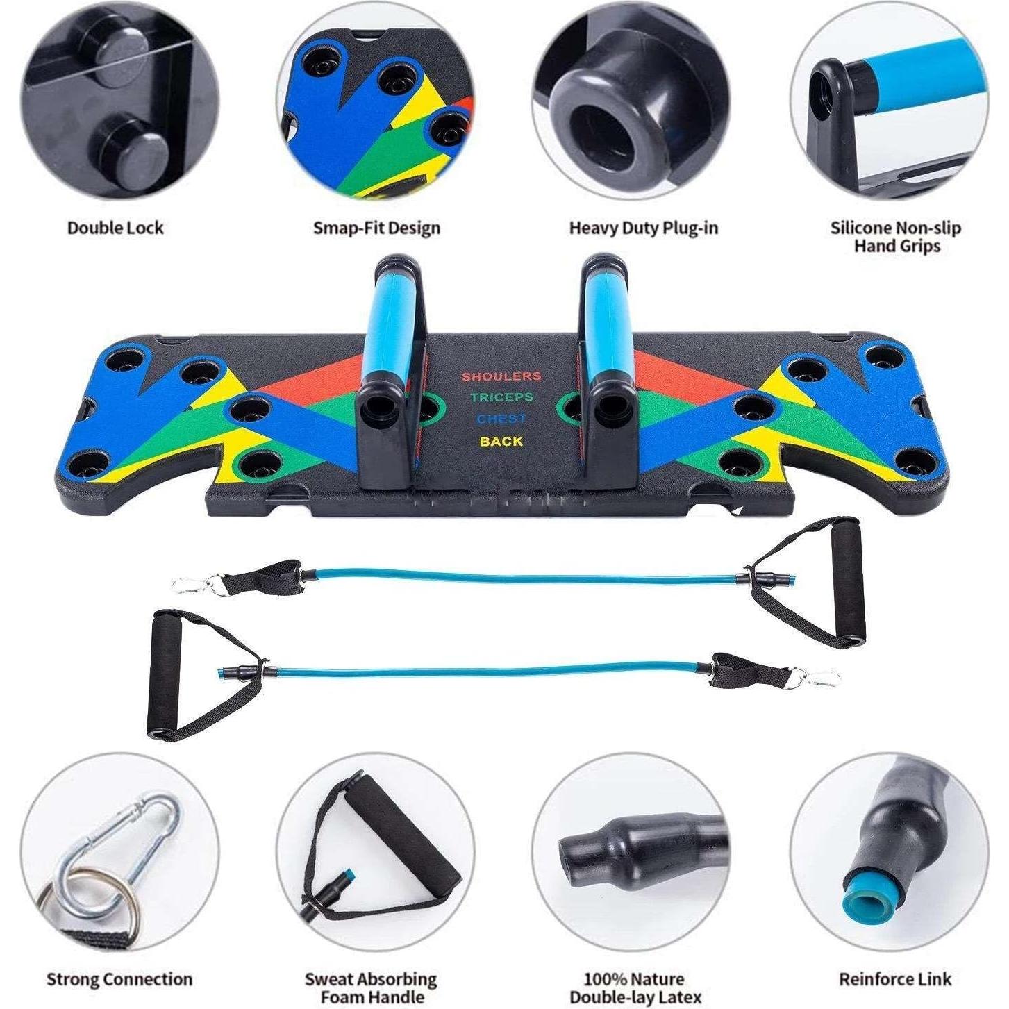 Bandas de Resistencia Genérico con Tablero de Flexiones 9 en 1