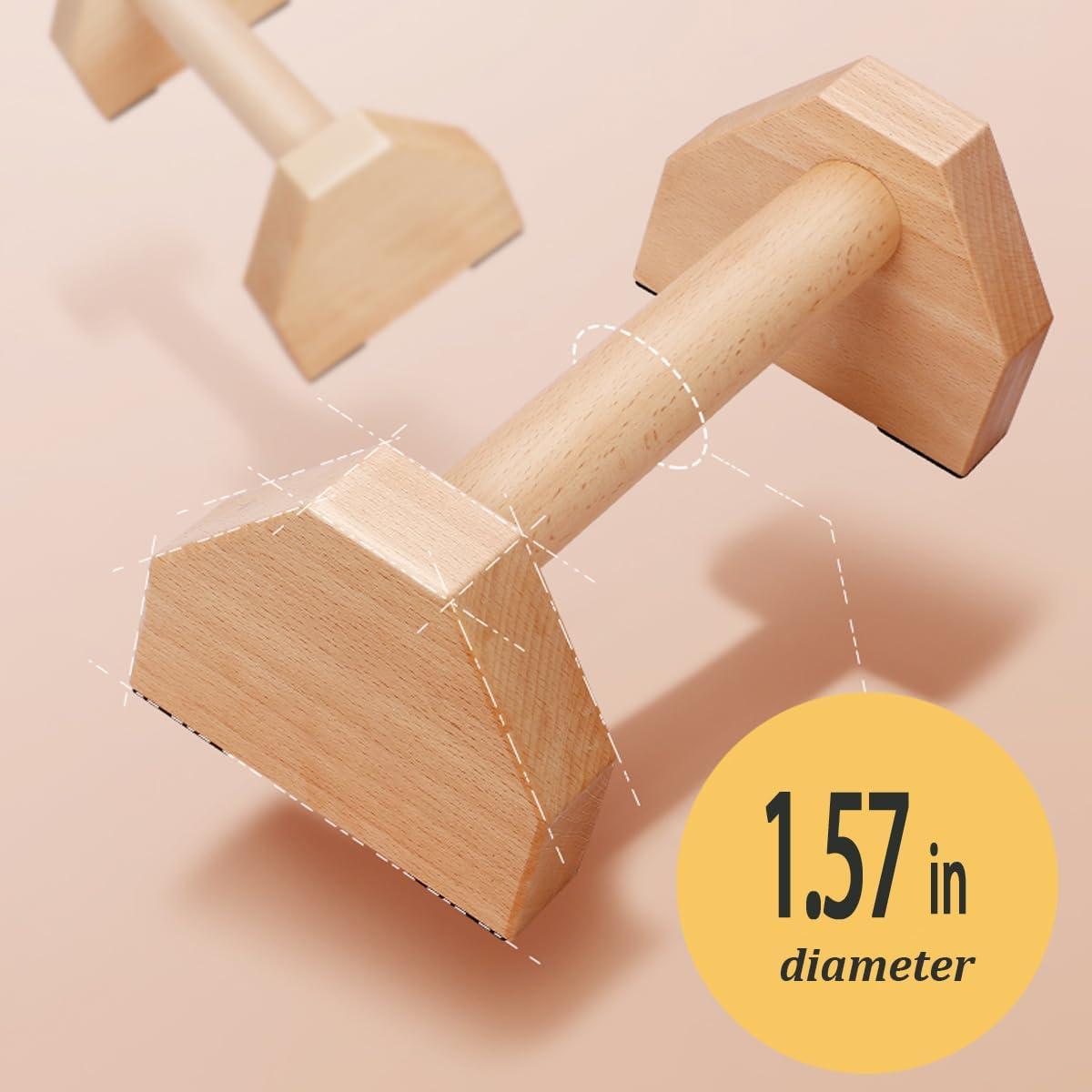 Barras de Flexiones Bounabay de Madera 25 cm Antideslizantes