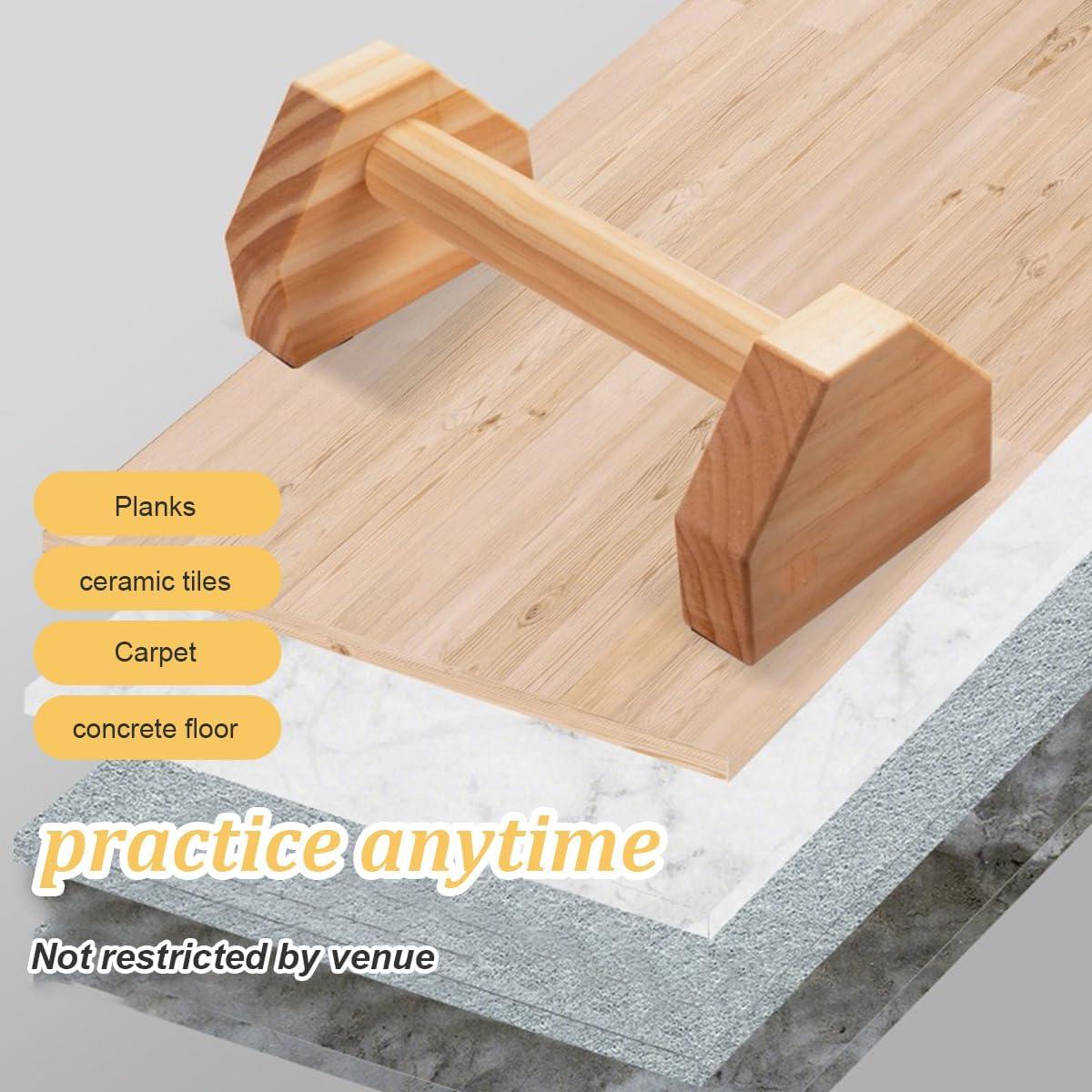 Barras de Flexiones Bounabay de Madera 25 cm Antideslizantes