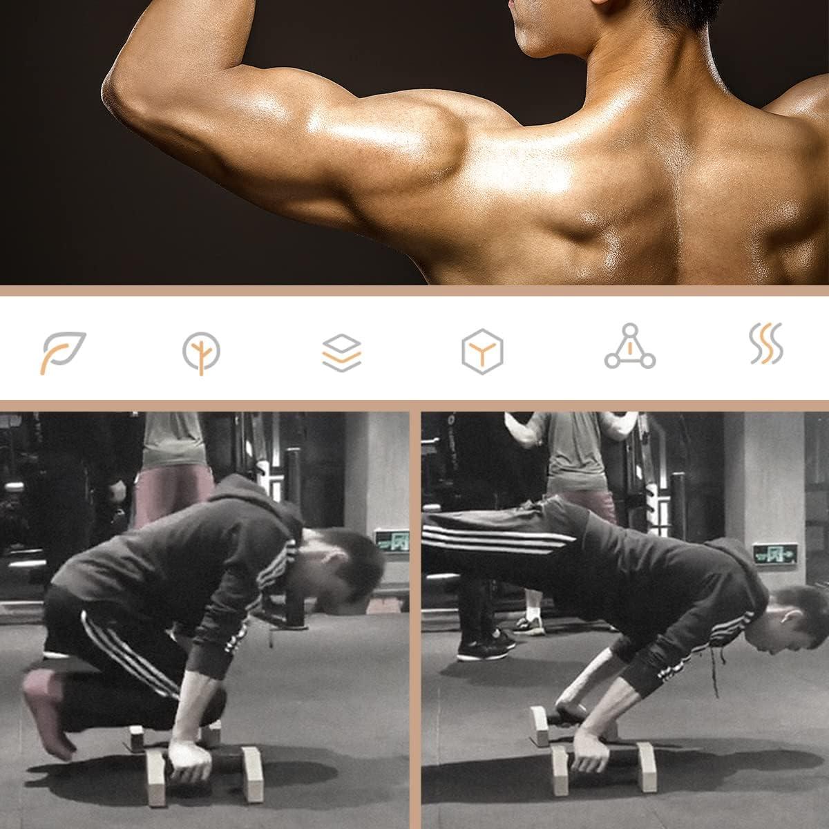 Barras de Flexiones Bounabay de Madera 25 cm Antideslizantes