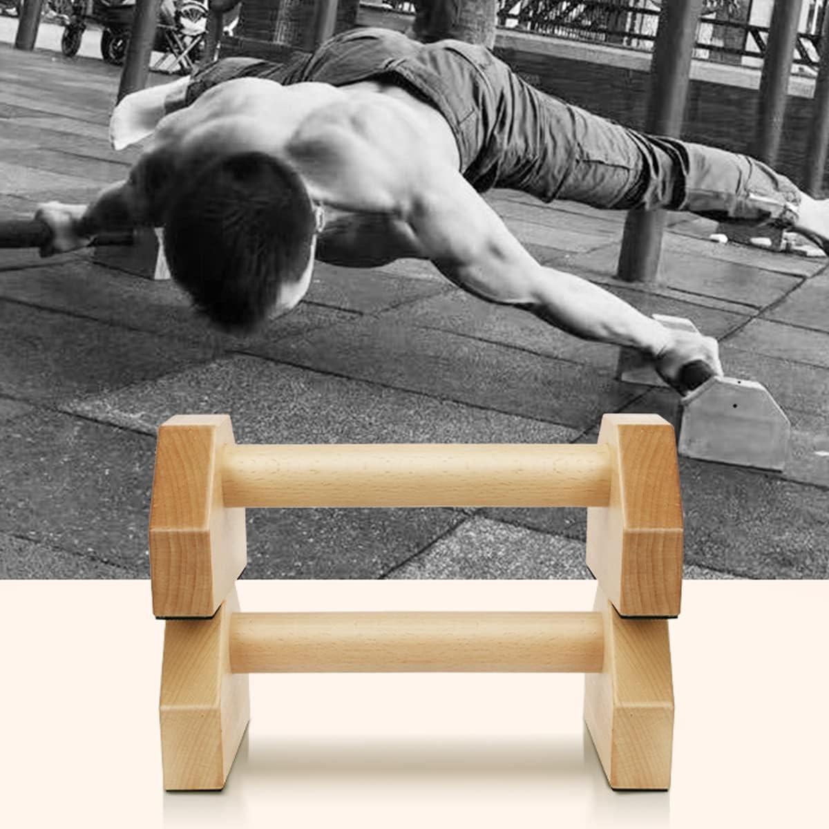 Barras de Flexiones Bounabay de Madera 25 cm Antideslizantes