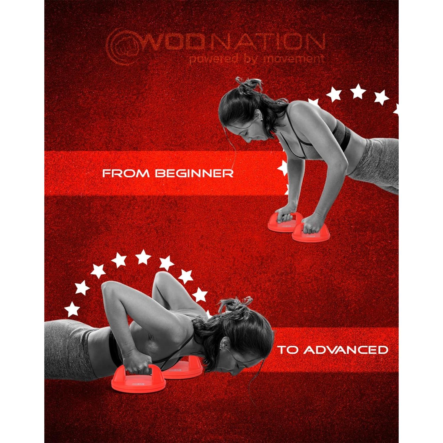 Barras de Flexiones Rotativas WOD Nation - Antideslizantes