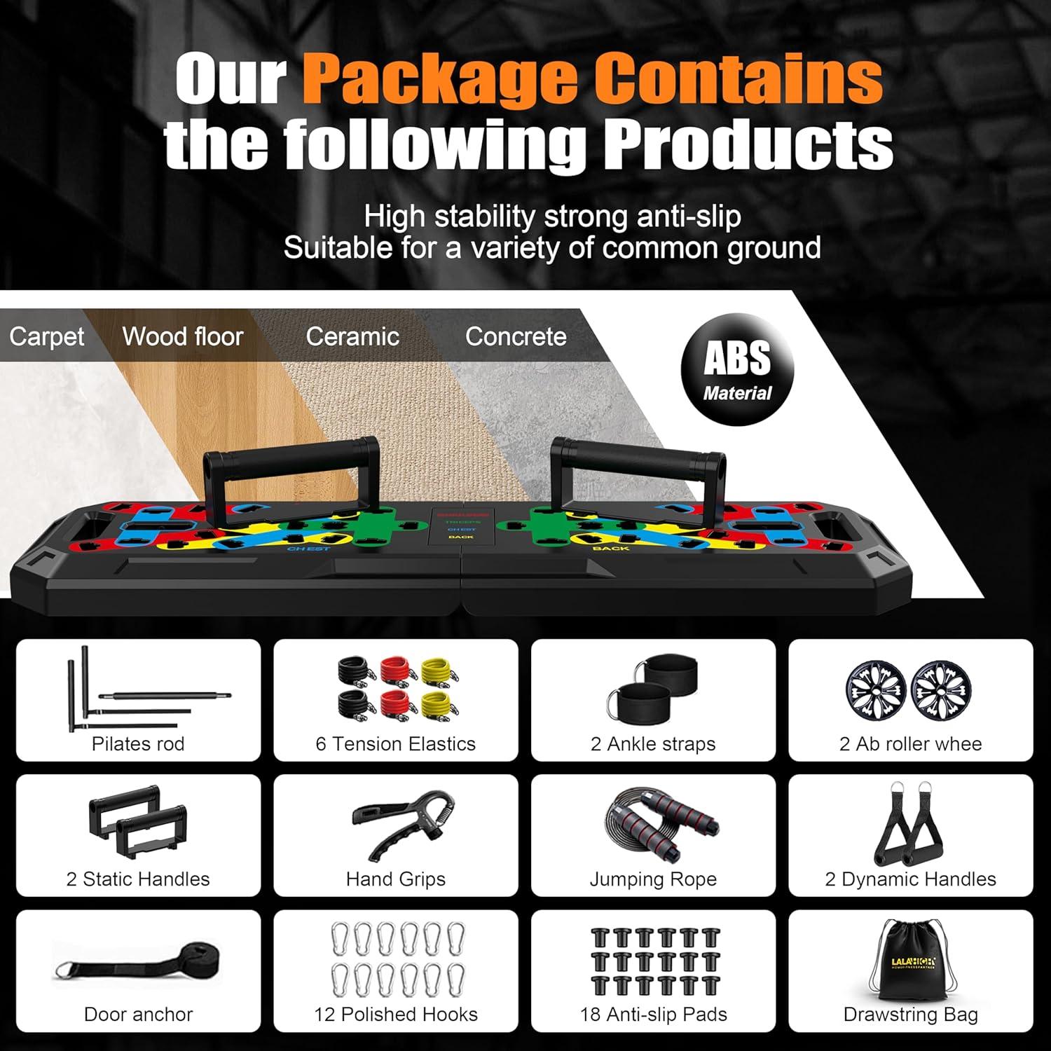 Kit de Gimnasio en Casa LALAHIGH - Equipo Multifuncional