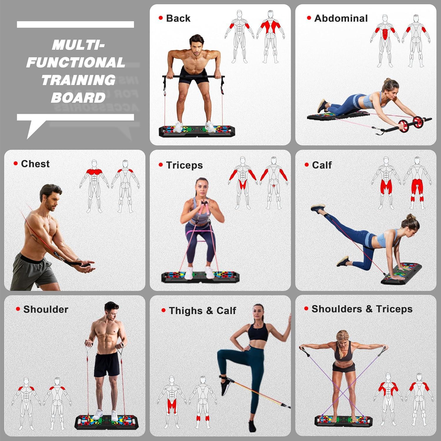 Kit de Gimnasio en Casa LALAHIGH - Equipo Multifuncional