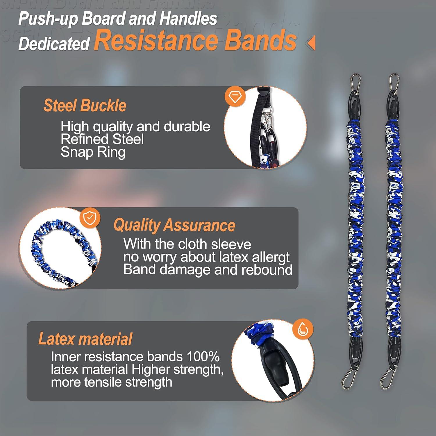 Bandas de Resistencia HOTWAVE 70Lbs para Gimnasio Portátil