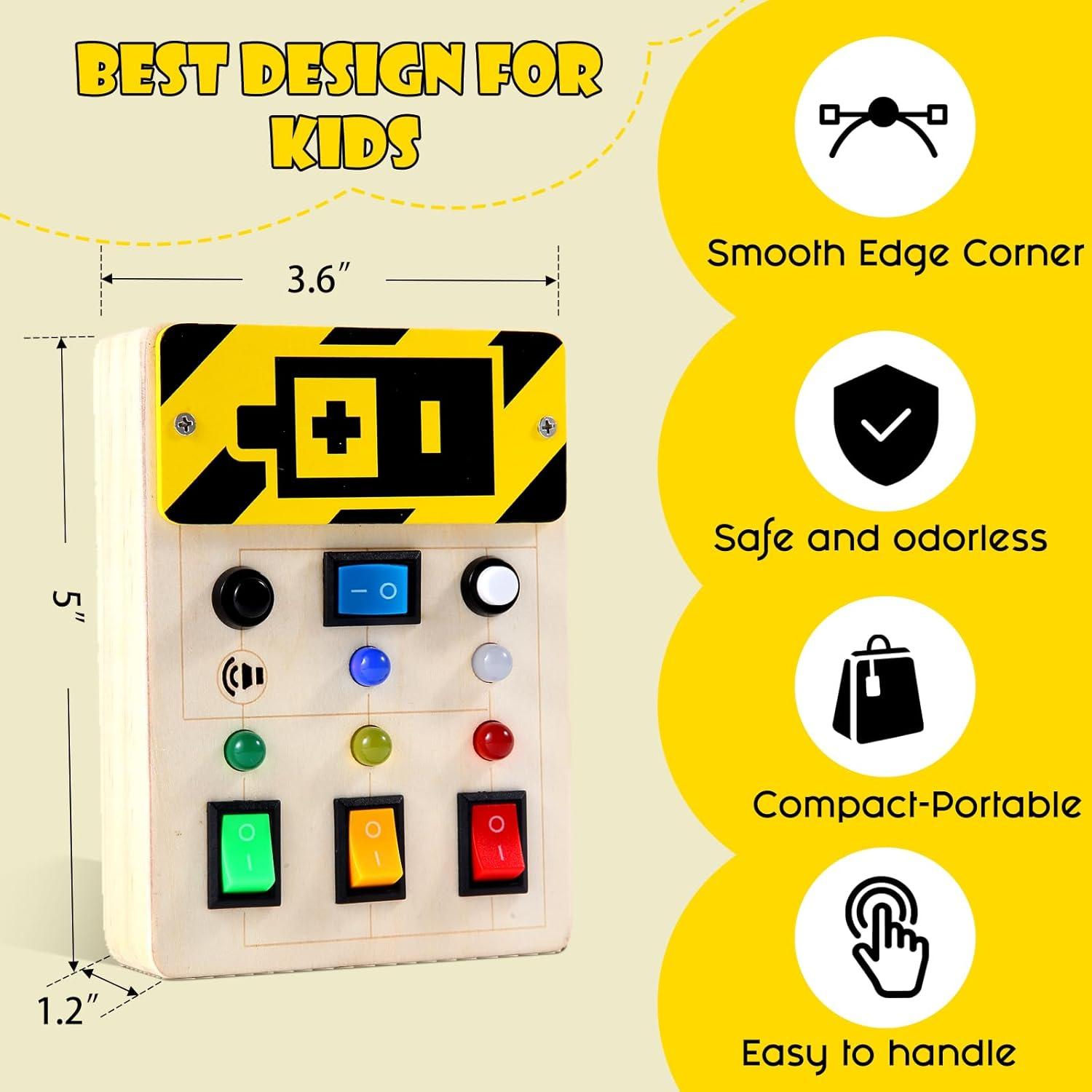 Tablero Ocupado Montessori Asweets LED para Niños 12,7x9,1cm