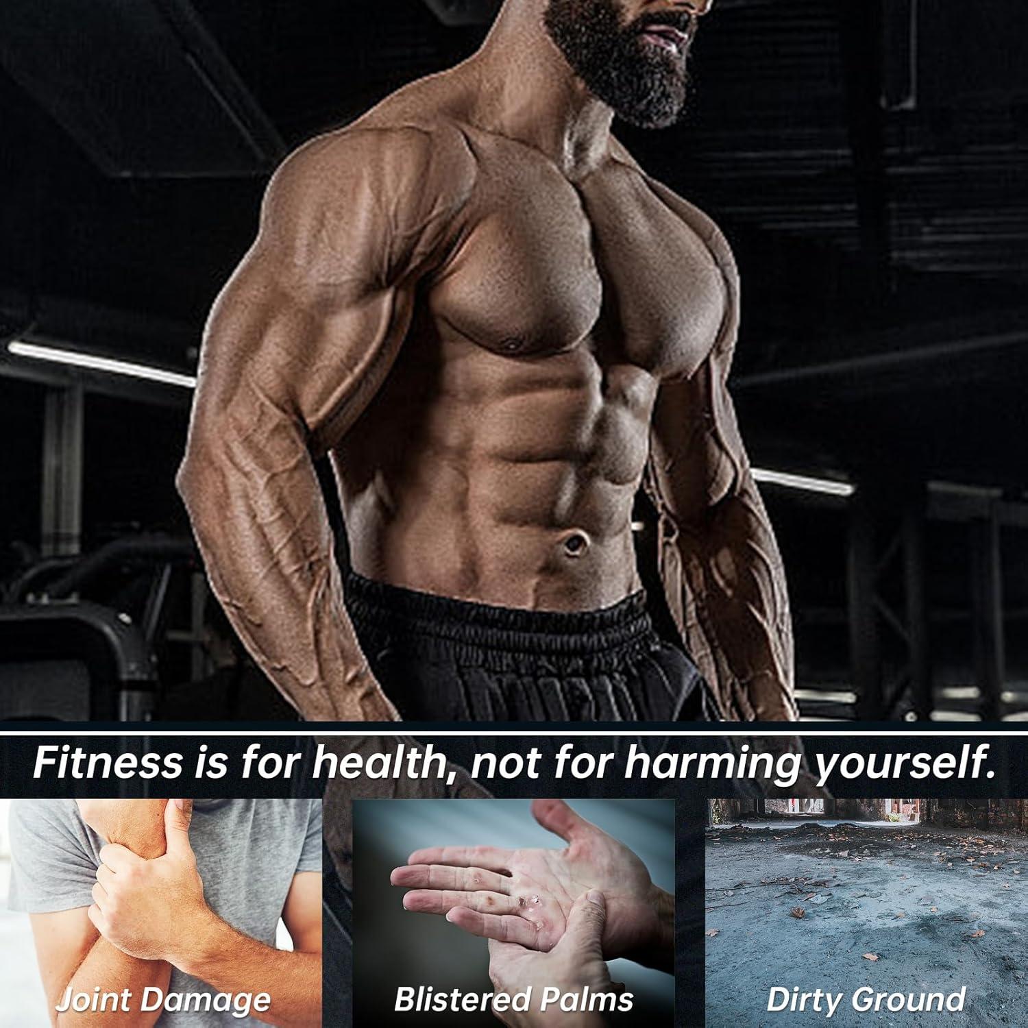 Barras de Flexiones de Madera WOOD CITY 2 Piezas Antideslizantes