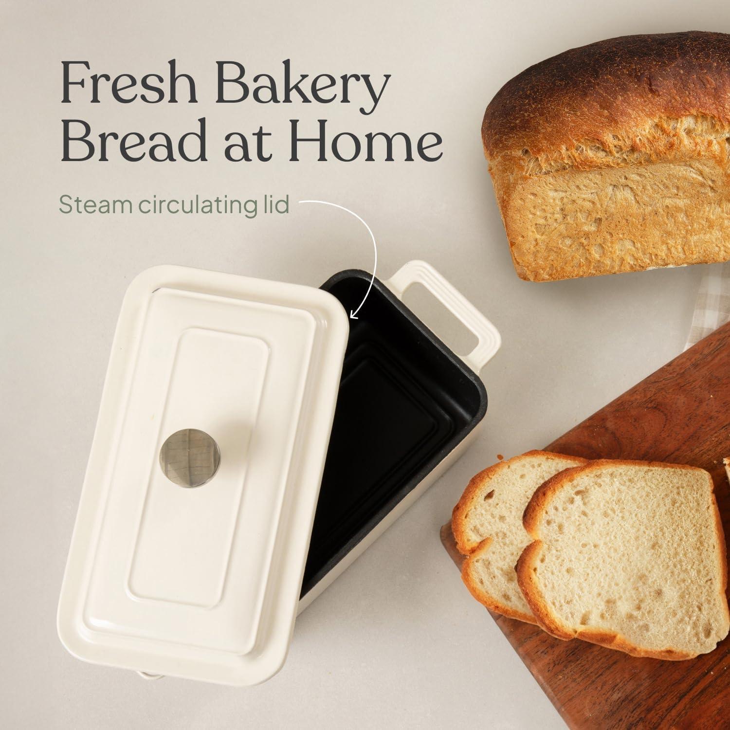 Horno de Pan TOMO 25,4 cm Hierro Fundido con Tapa Vapor