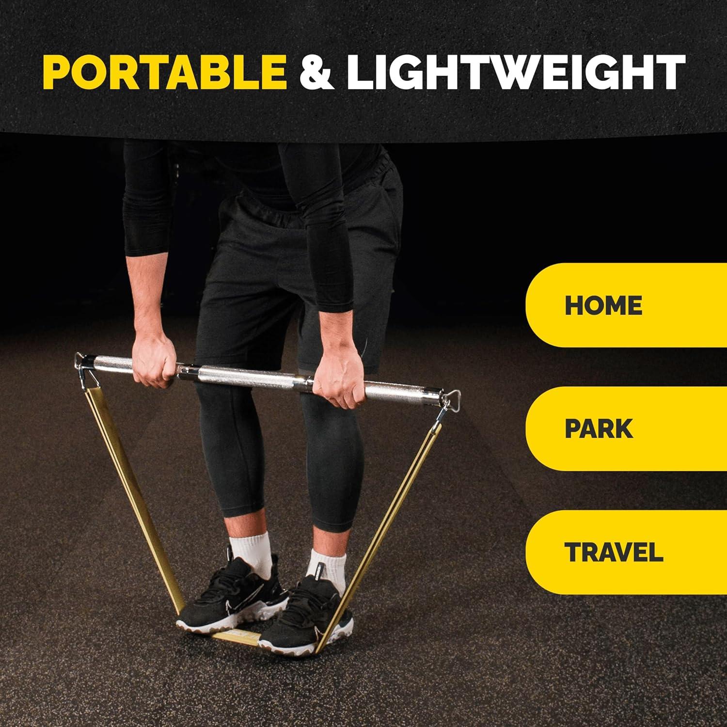 Barra de Bandas de Resistencia Tribe Lifting - Acero 0,91 kg