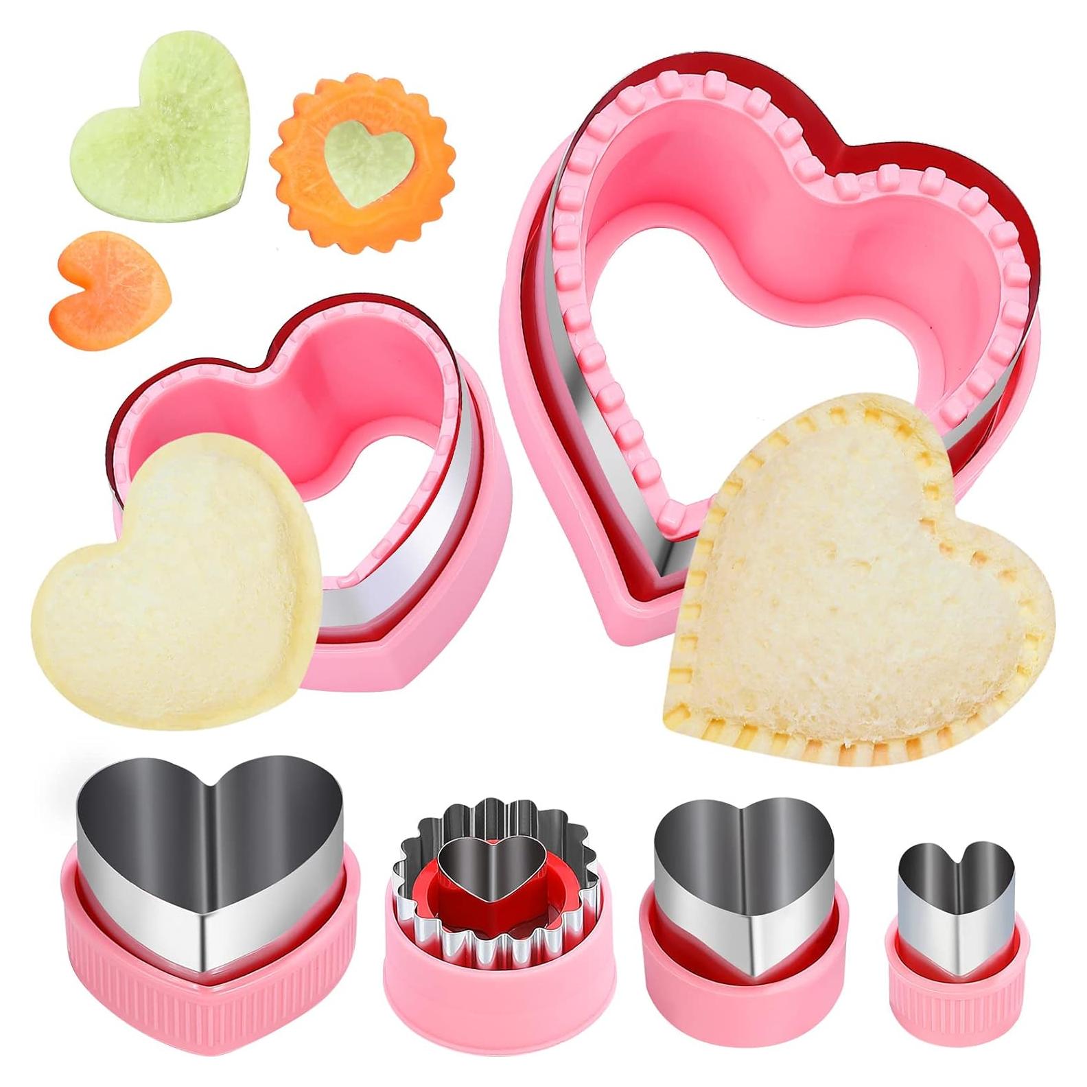 Juego de Cortadores de Galletas Corazón BakingWorld 6 Pcs