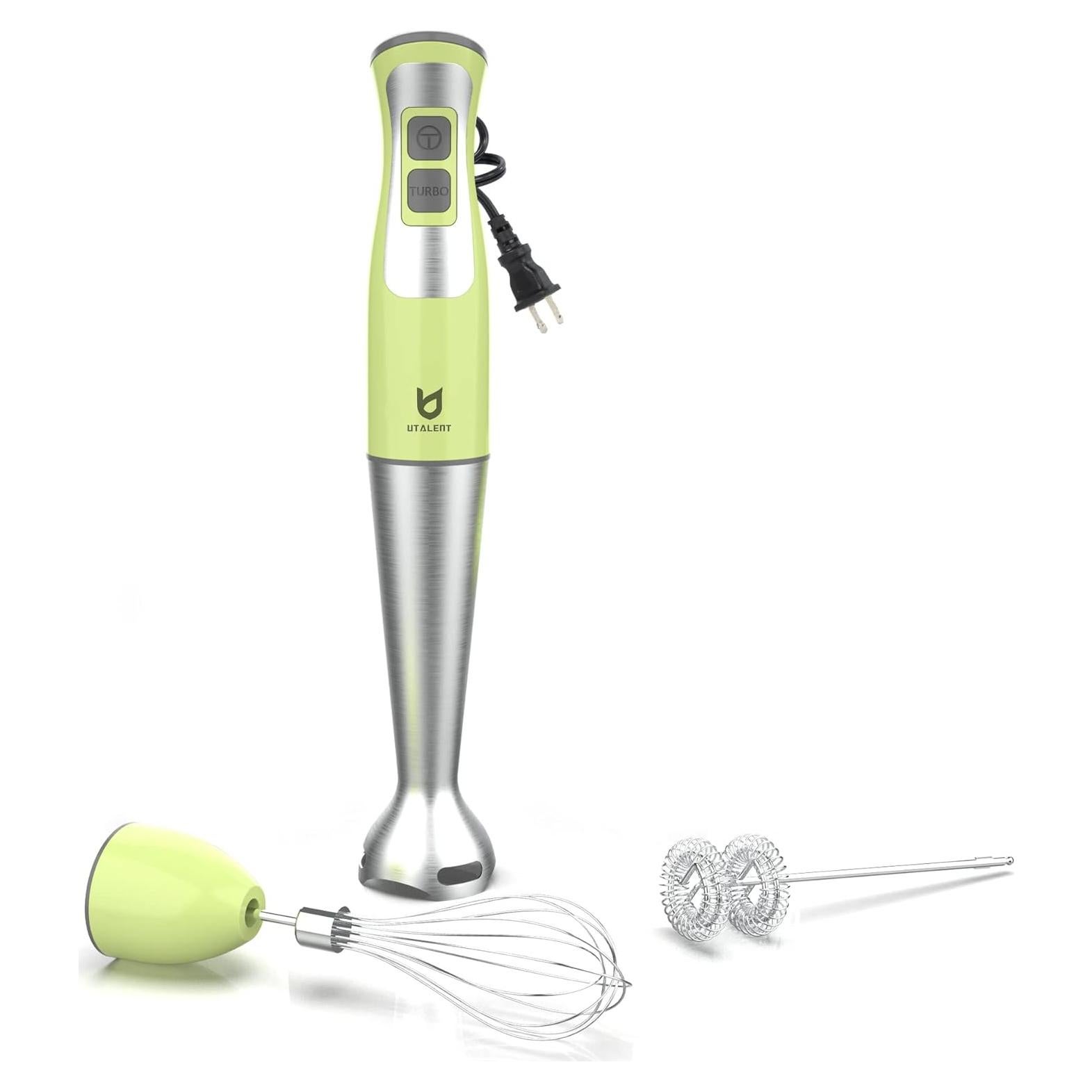 Batidora de Inmersión UTALENT 300W 8 Velocidades Verde