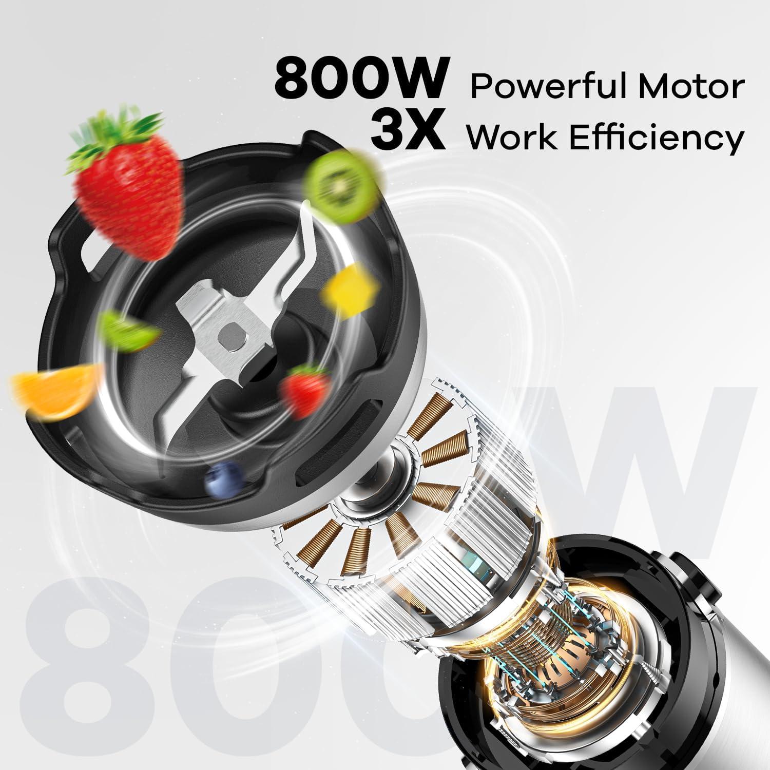 Batidora de Inmersión Turelar 800W con Accesorios 5 en 1