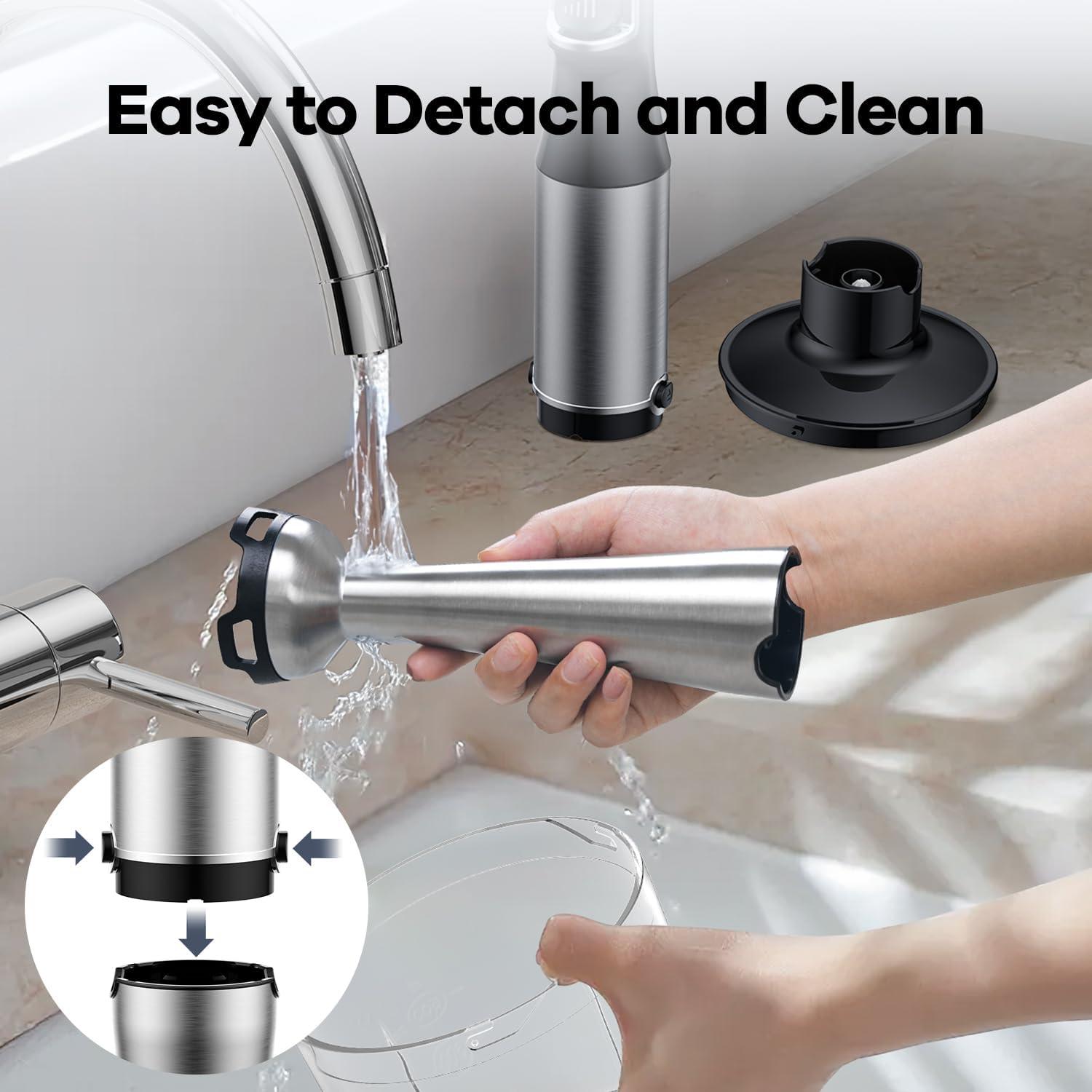 Batidora de Inmersión Turelar 800W con Accesorios 5 en 1