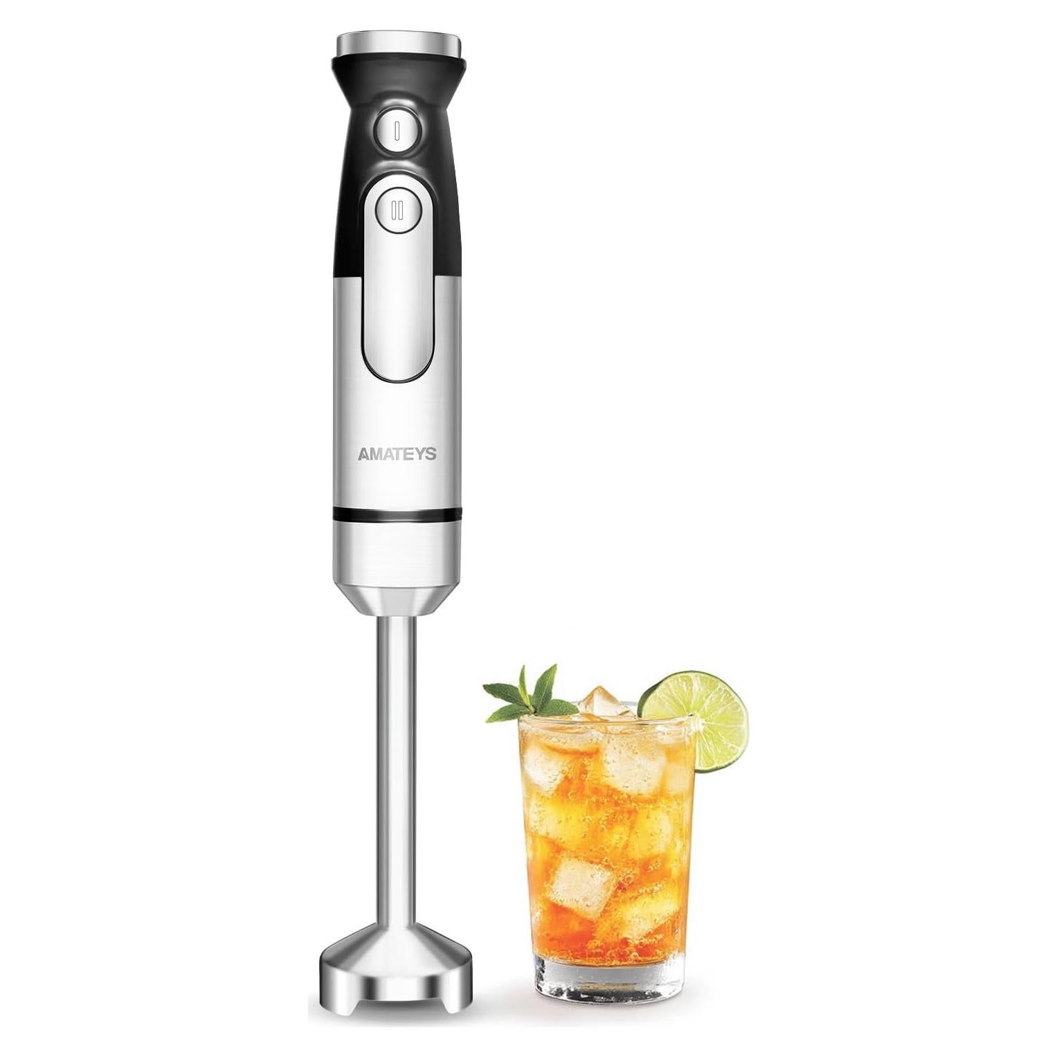 Batidora de Mano Amateys 700W Acero Inoxidable 2 Modos