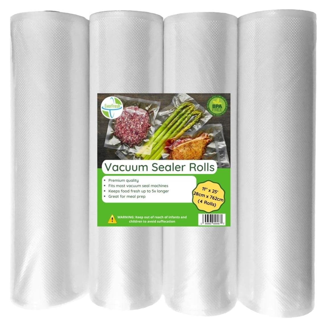Rollos de Sellado al Vacío EverFresh 29x7m Paquete de 4