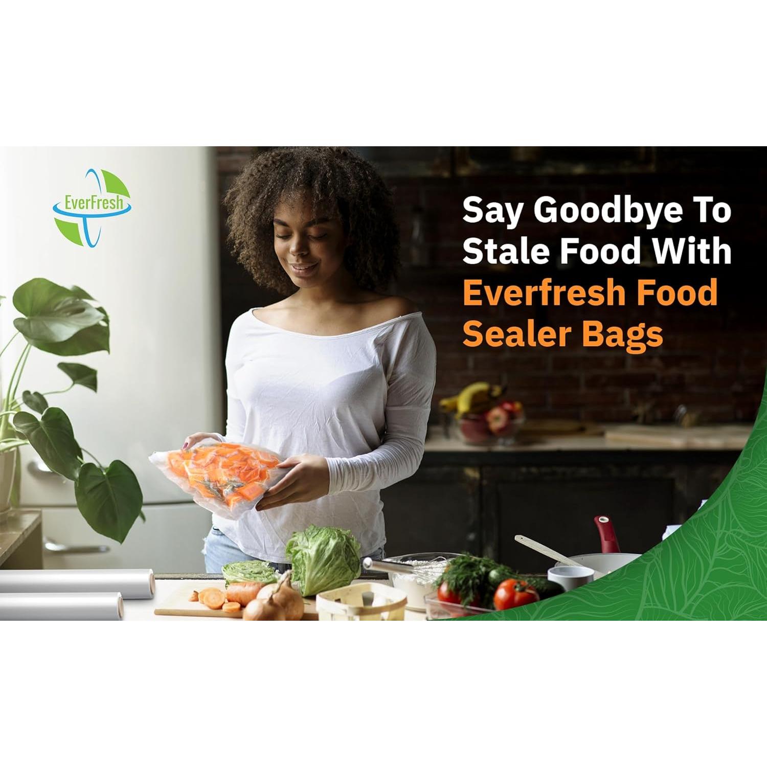 Rollos de Sellado al Vacío EverFresh 29x7m Paquete de 4