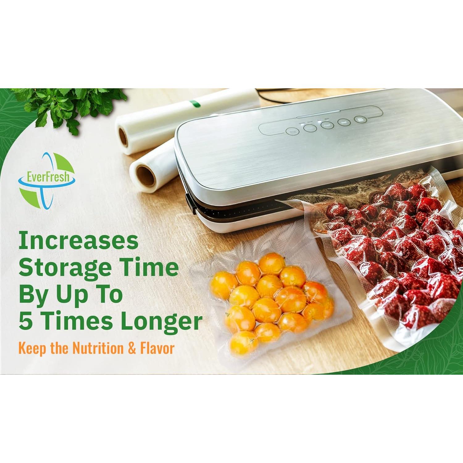 Rollos de Sellado al Vacío EverFresh 29x7m Paquete de 4