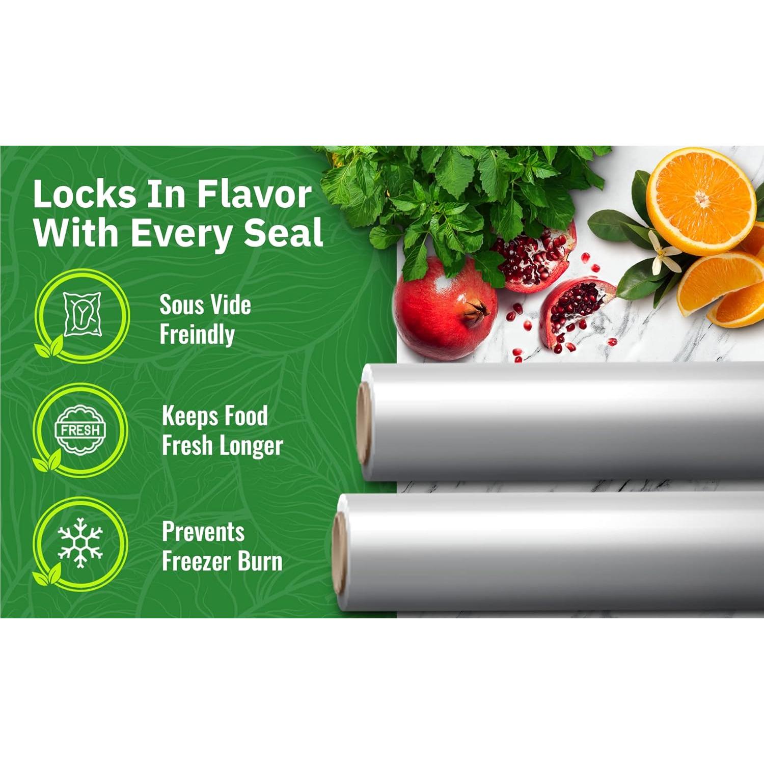 Rollos de Sellado al Vacío EverFresh 29x7m Paquete de 4