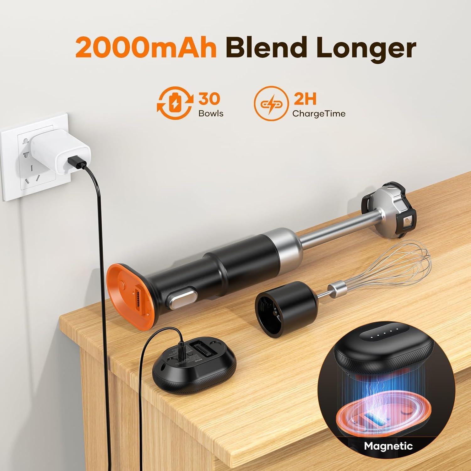 Batidora de Inmersión Inalámbrica Ritus 5 en 1 13000RPM