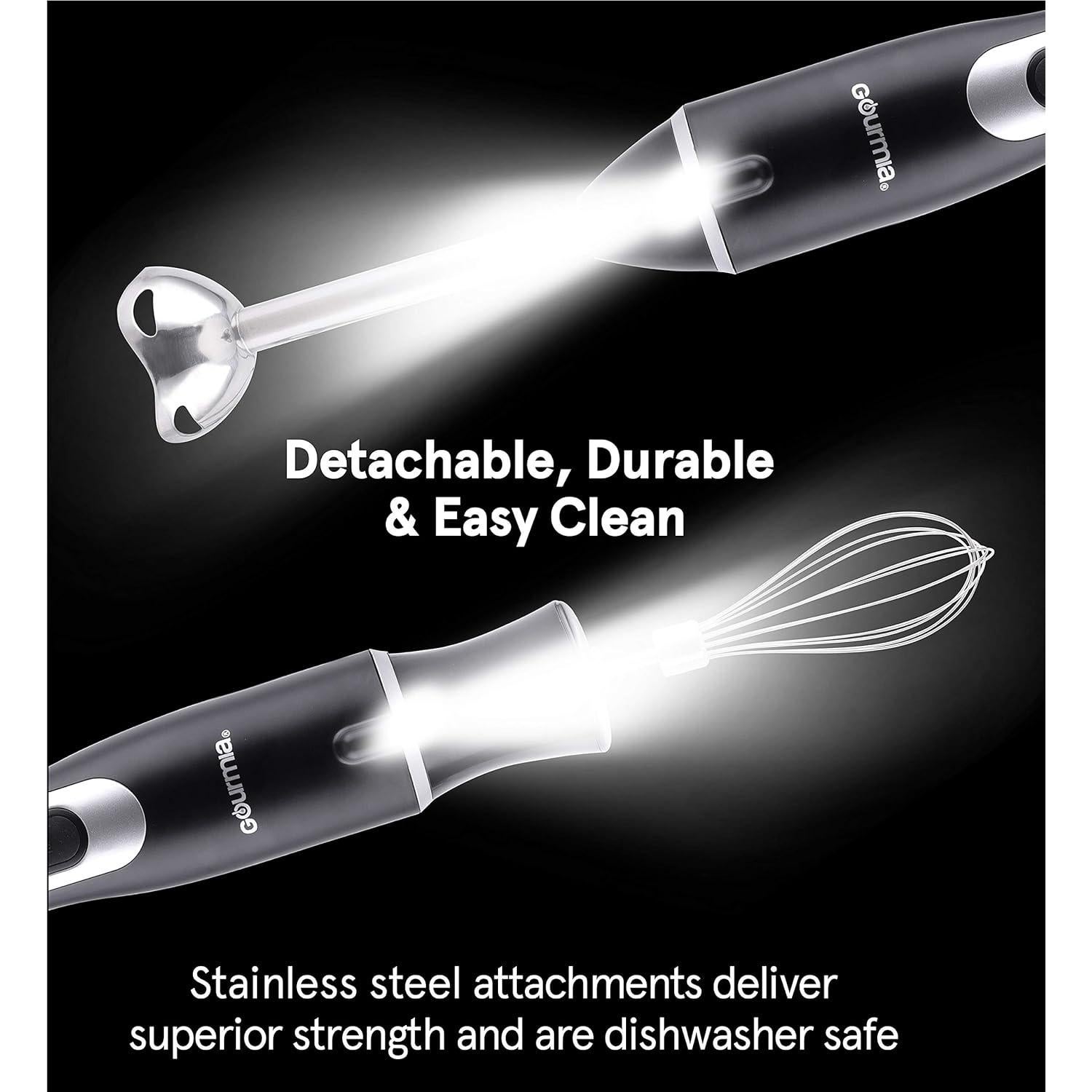 Batidora de Inmersión Gourmia GHB2360 12 Velocidades 300W