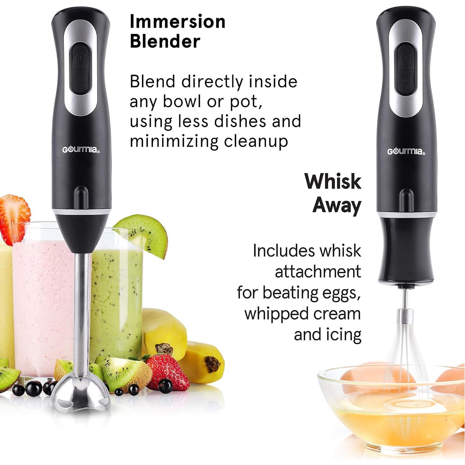 Batidora de Inmersión Gourmia GHB2360 12 Velocidades 300W