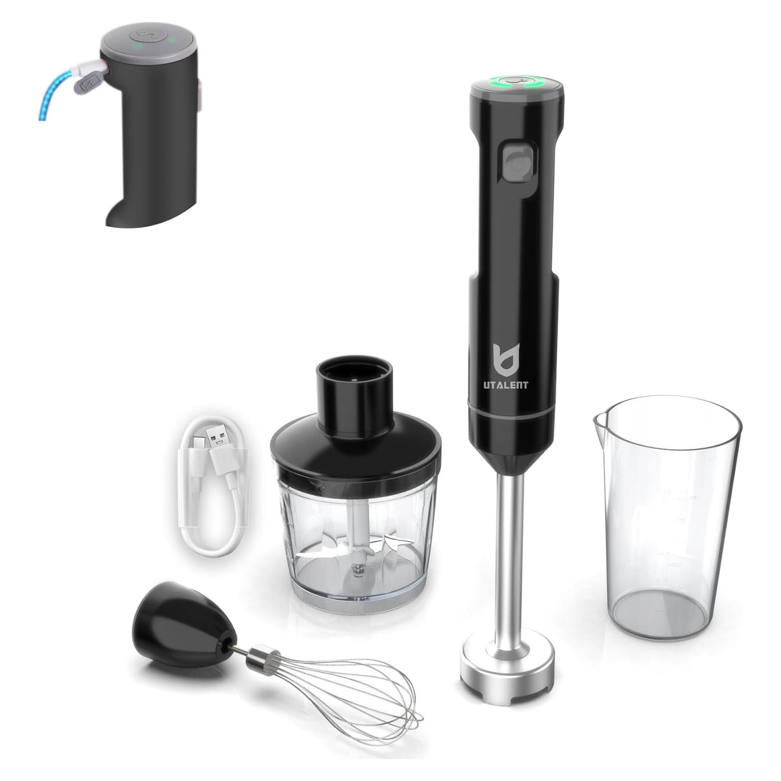 Batidora de Mano Inalámbrica UTALENT TL6001 600ml Recargable