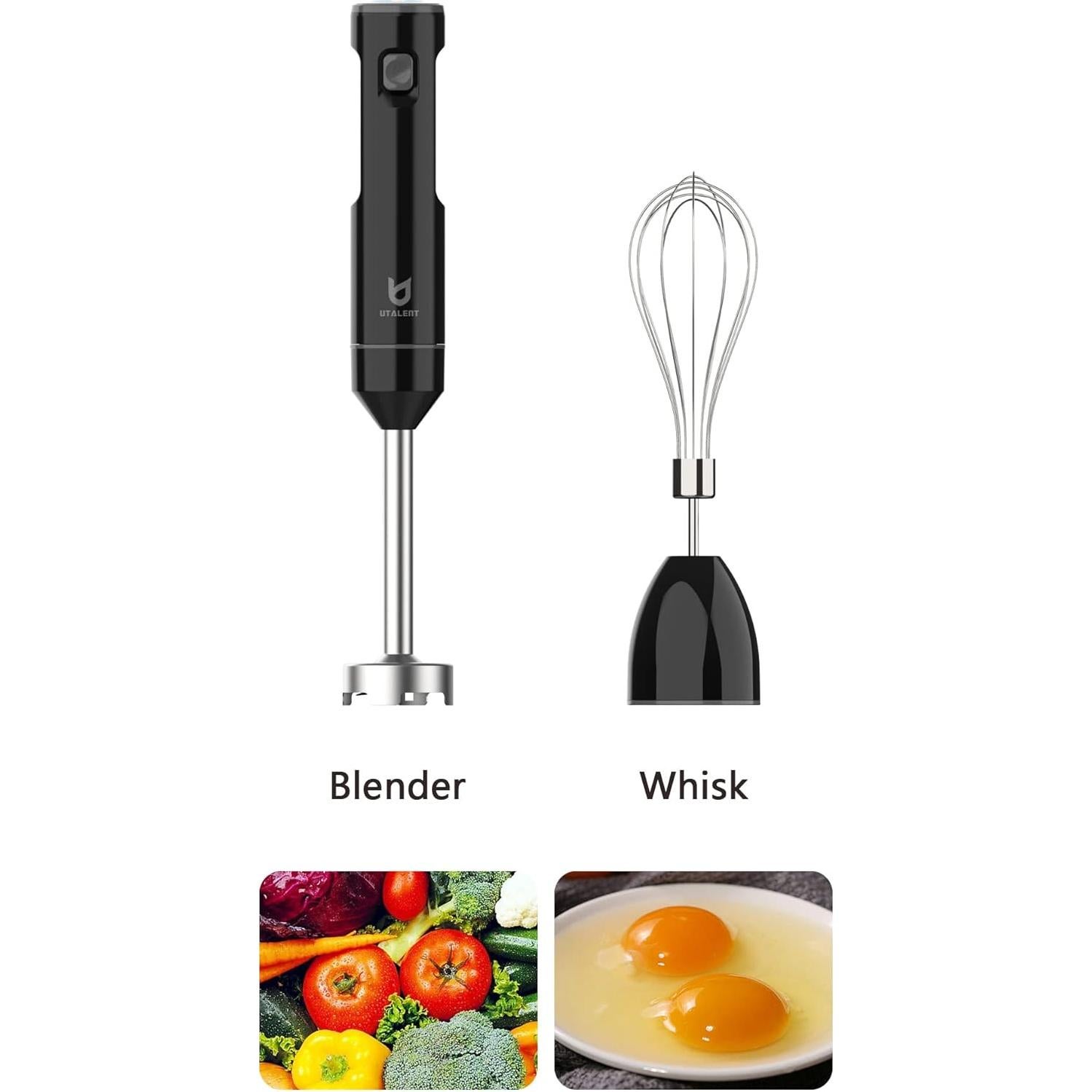 Batidora de Mano Inalámbrica UTALENT TL6001 20.32 cm Recargable