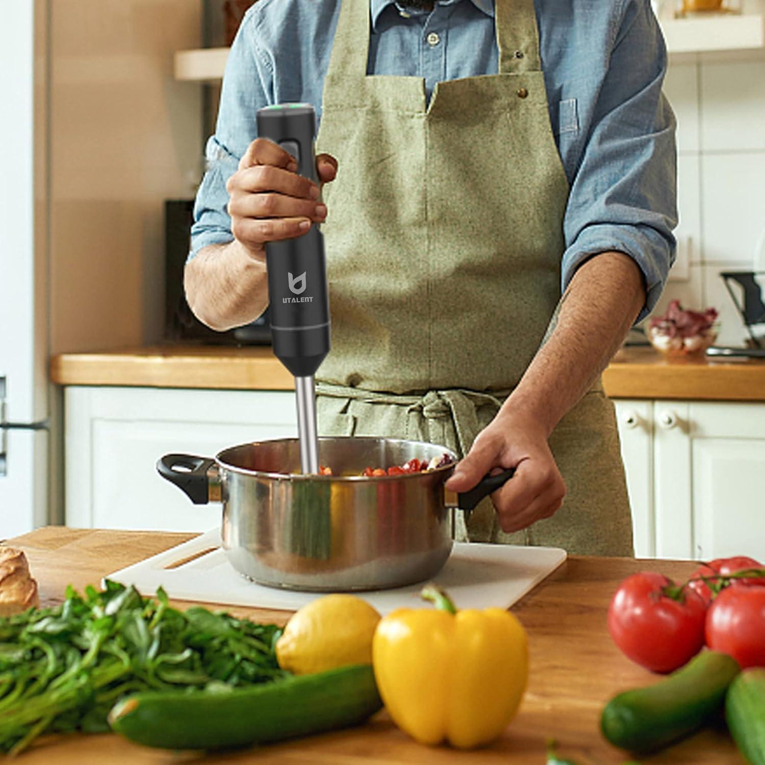 Batidora de Mano Inalámbrica UTALENT TL6001 20.32 cm Recargable