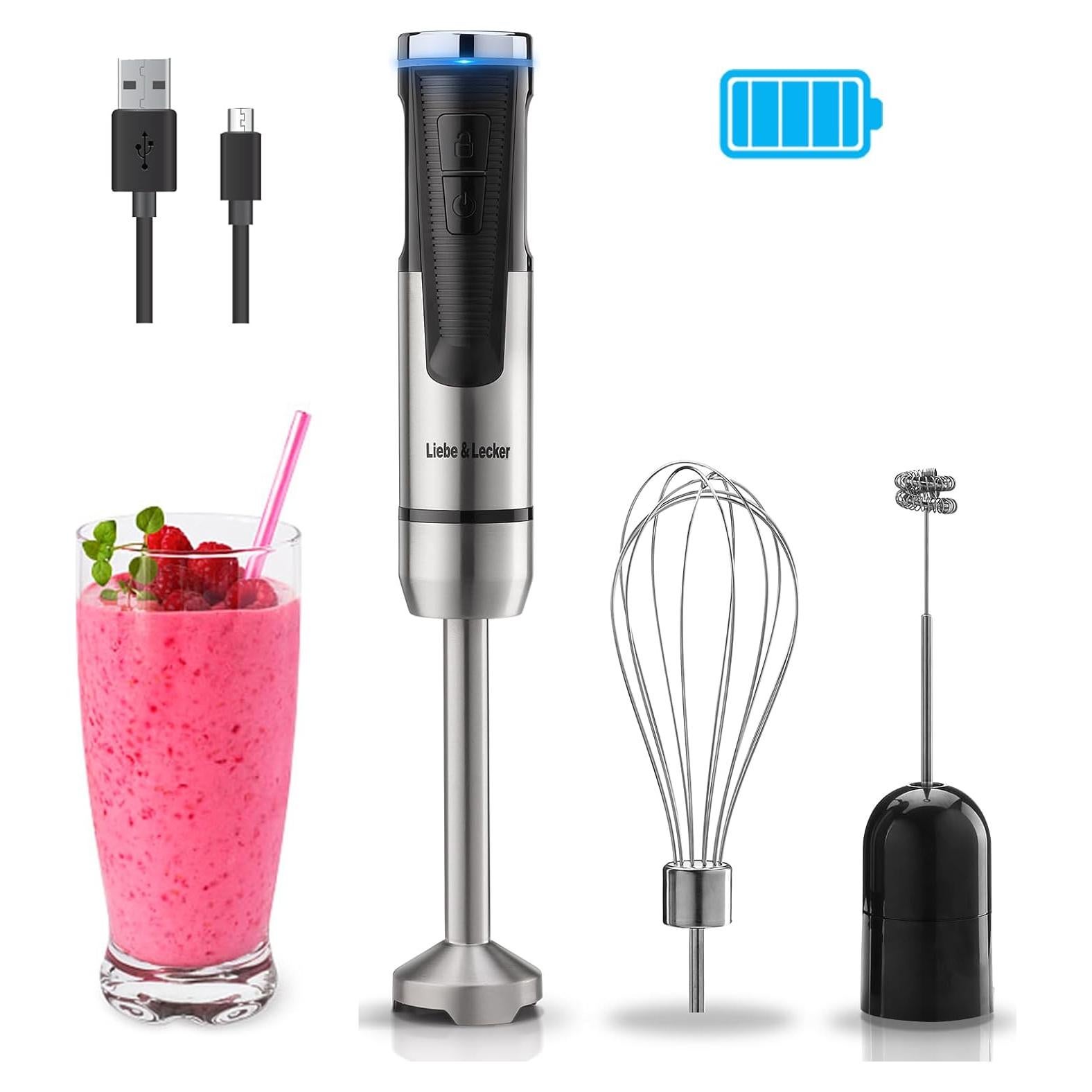 Mezclador de Mano Liebe&Lecker Sin Cable 8 Velocidades