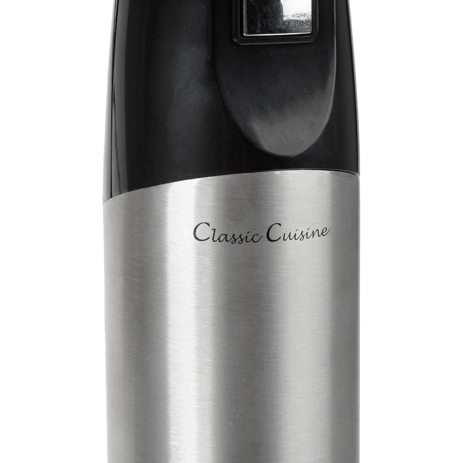 Batidora de Inmersión Clásica Cocina 4 en 1 6 Velocidades 0.95L